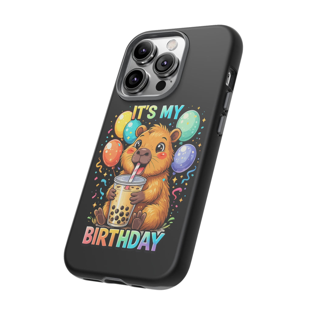 It is My Birthday Guinea Pig Bubble Tea Phone Case | Cute Birthday Phone Cover