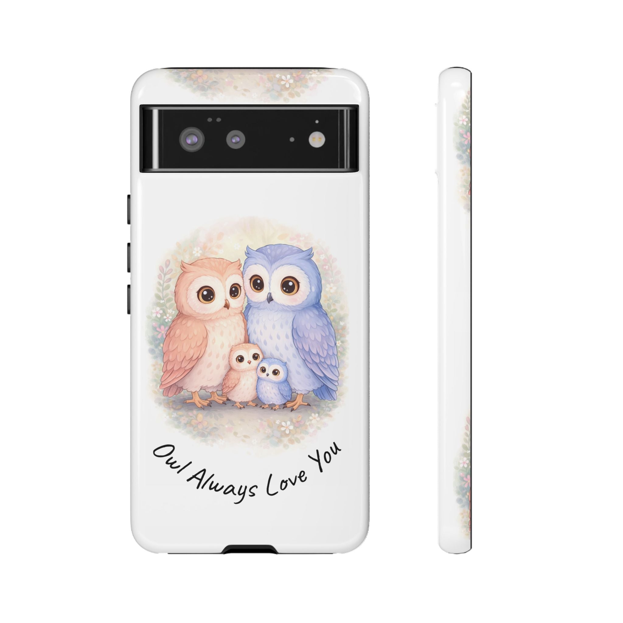 Owl Always Love You watercolor owl family Phone Case | Slim Dual-Layer Protective Case