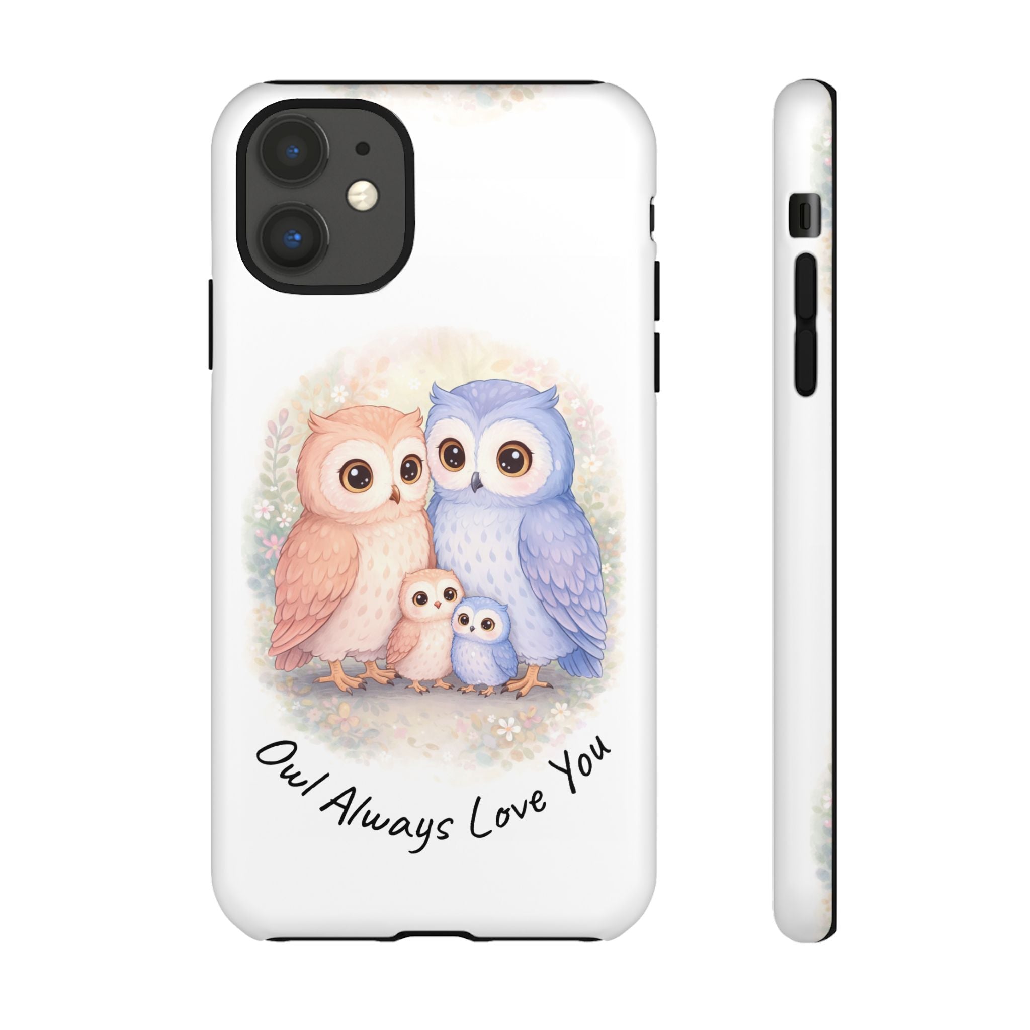 Owl Always Love You watercolor owl family Phone Case | Slim Dual-Layer Protective Case