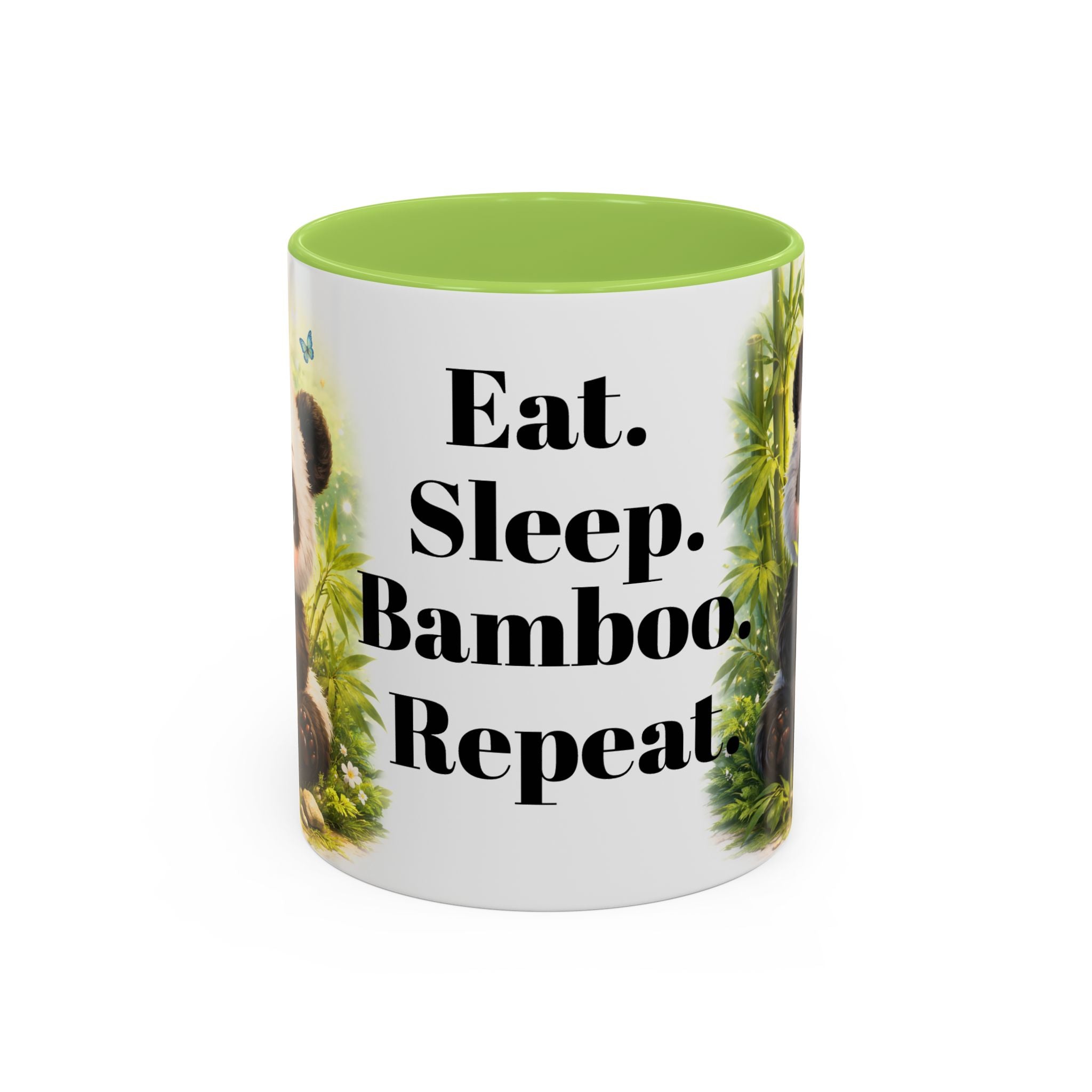 Eat. Sleep. Bamboo. Repeat. Mug | Panda Bamboo Coffee Mug