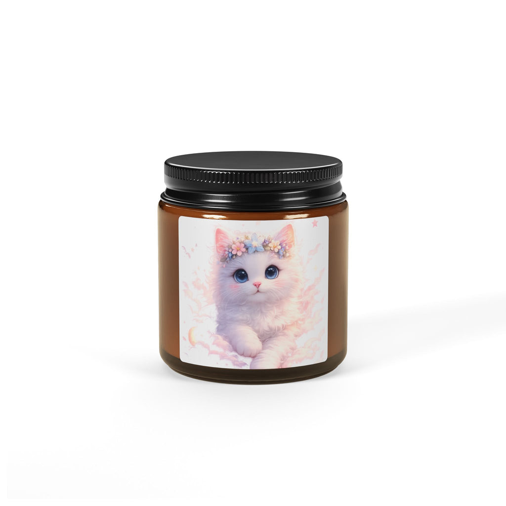 Amber Glass Scented Candle Soy Wax Candle | Cinnamon Vanilla, Orange Fir, Lavender