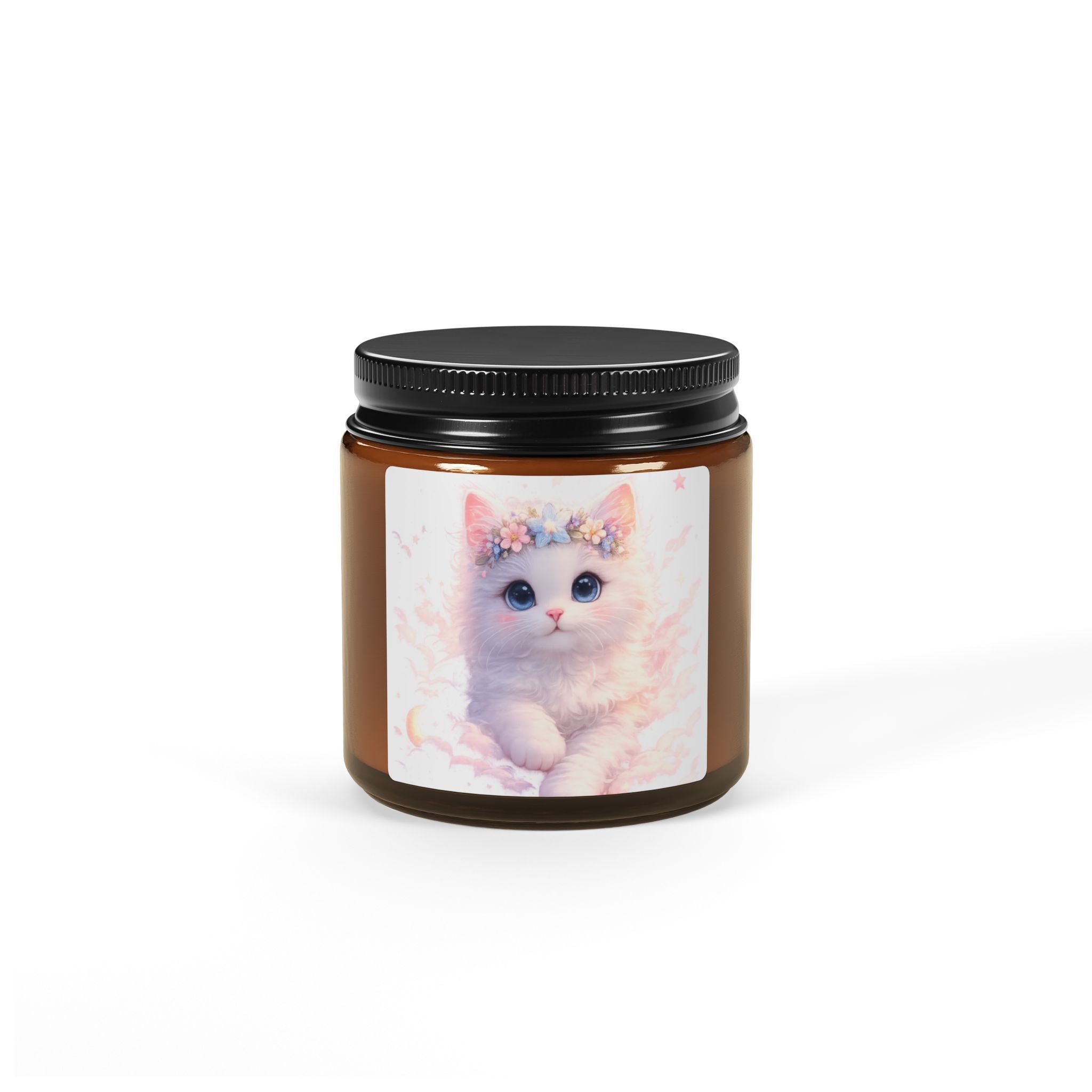 Amber Glass Scented Candle Soy Wax Candle | Cinnamon Vanilla, Orange Fir, Lavender