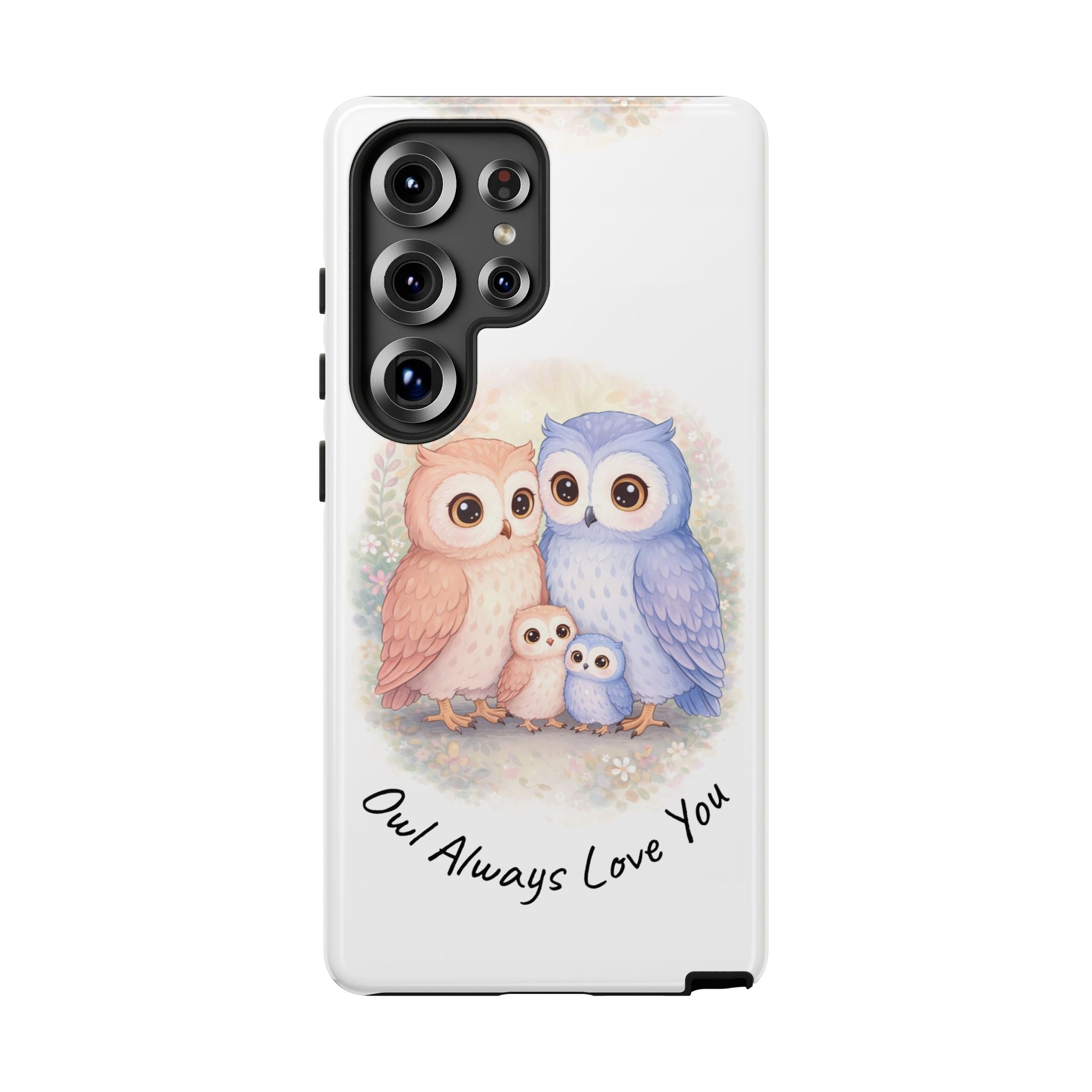Owl Always Love You watercolor owl family Phone Case | Slim Dual-Layer Protective Case