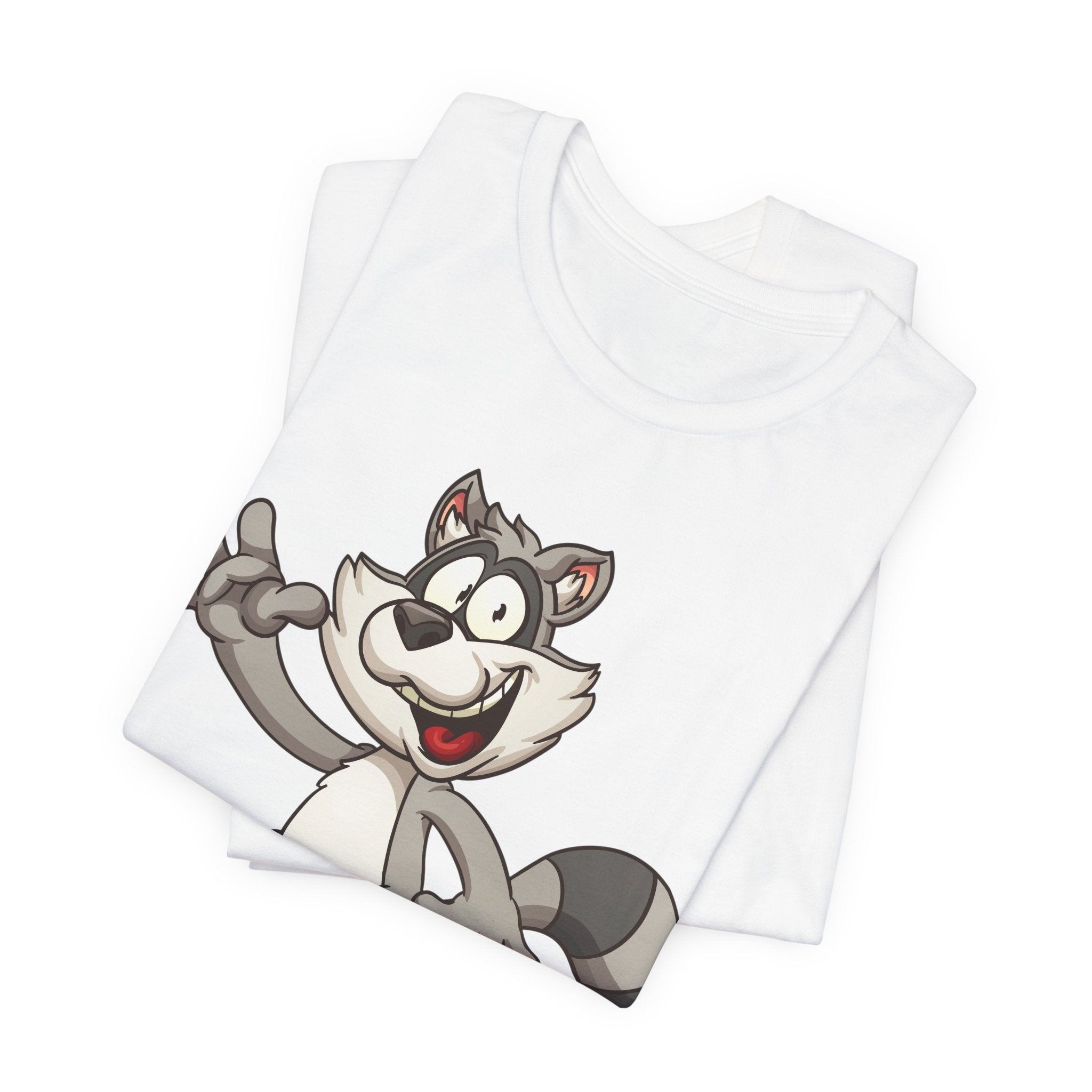 Cartoony Raccoon VIBES Tee | Raccoon Graphic T-Shirt