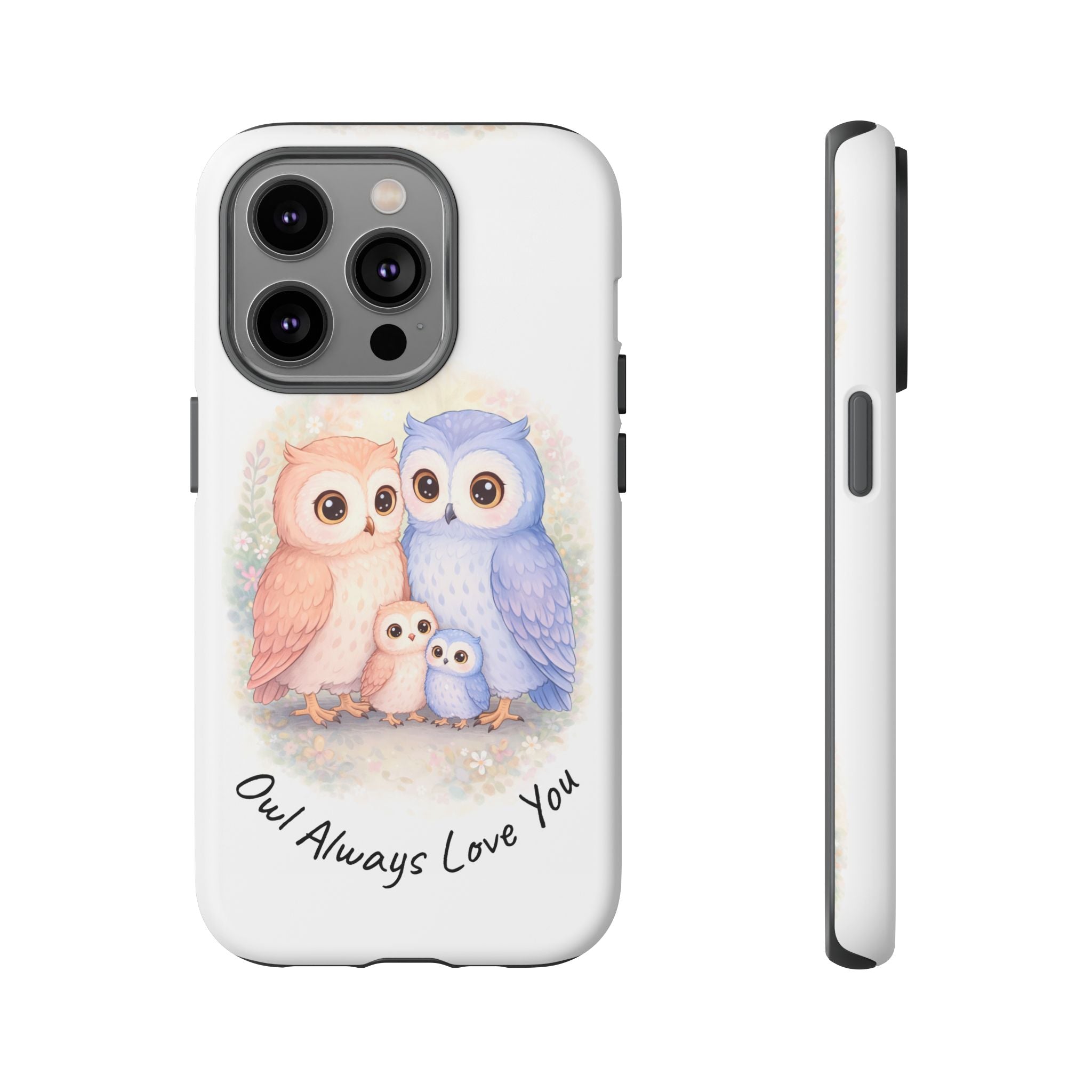 Owl Always Love You watercolor owl family Phone Case | Slim Dual-Layer Protective Case