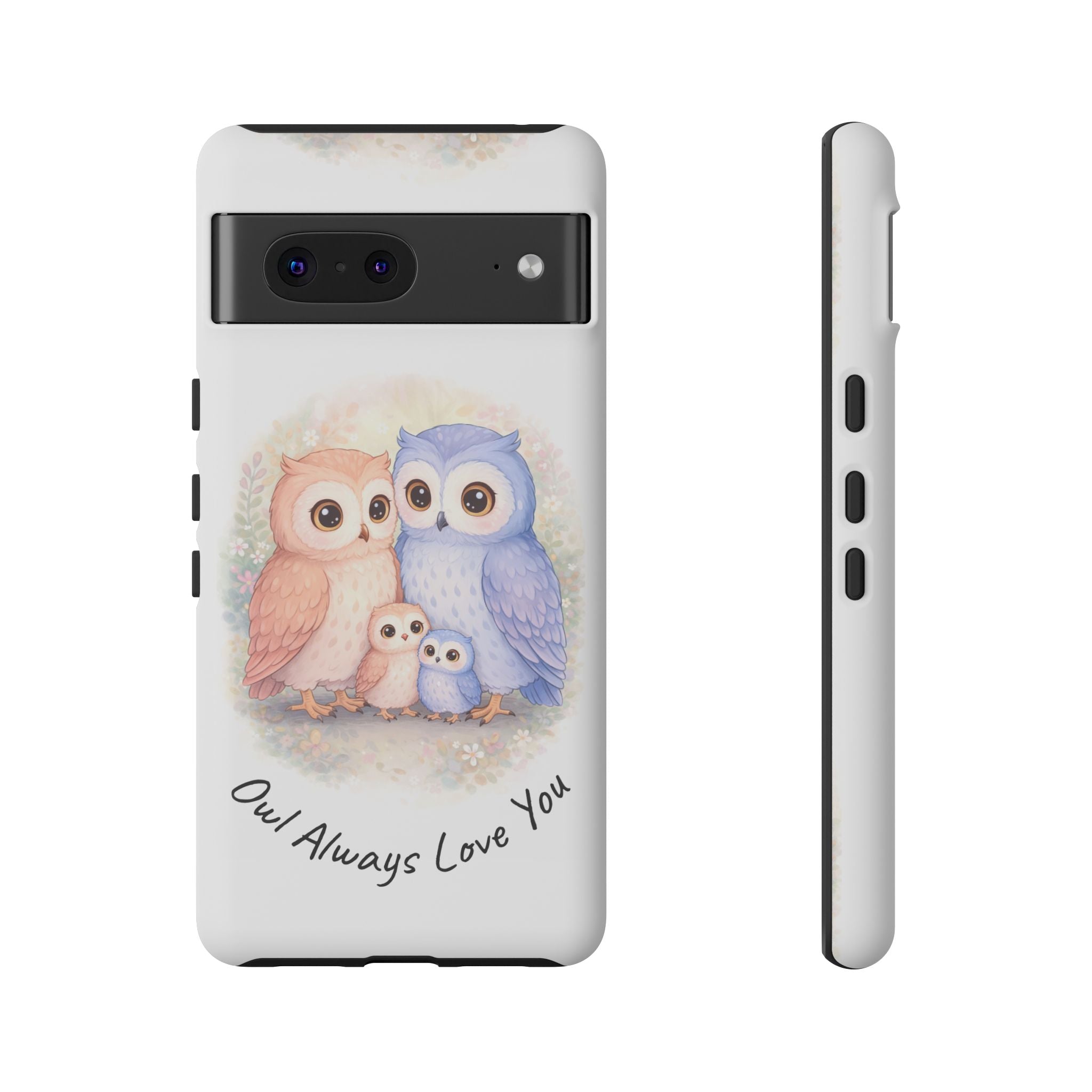 Owl Always Love You watercolor owl family Phone Case | Slim Dual-Layer Protective Case