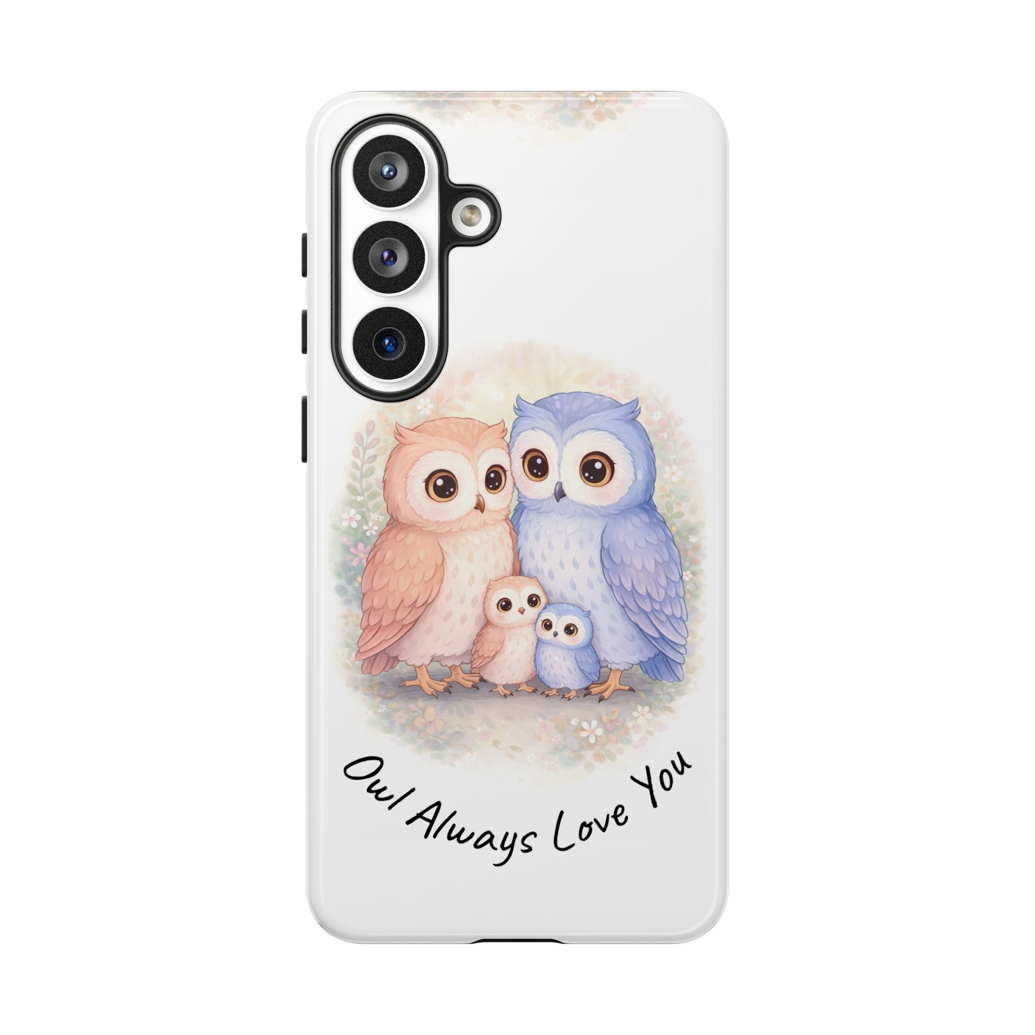 Owl Always Love You watercolor owl family Phone Case | Slim Dual-Layer Protective Case