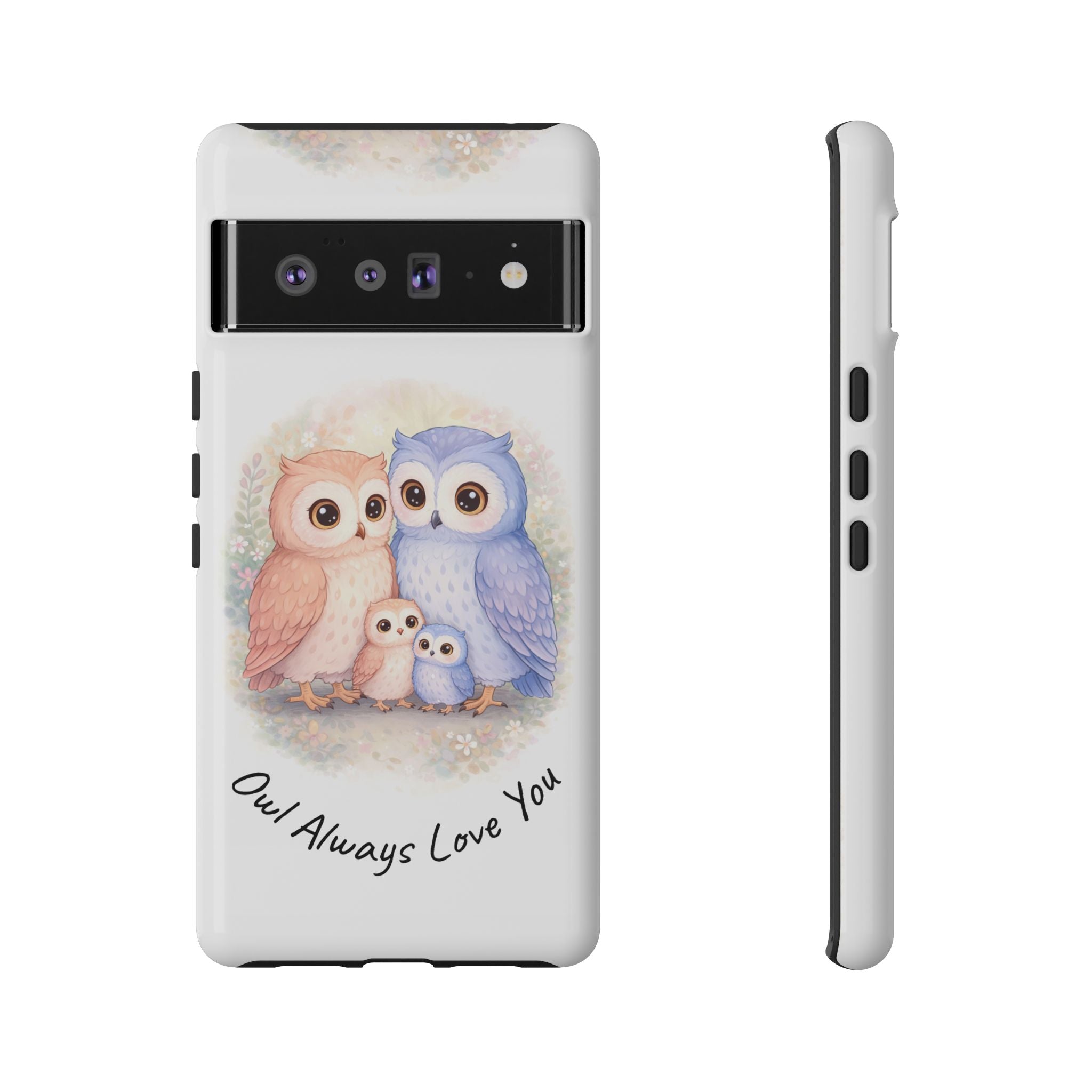 Owl Always Love You watercolor owl family Phone Case | Slim Dual-Layer Protective Case