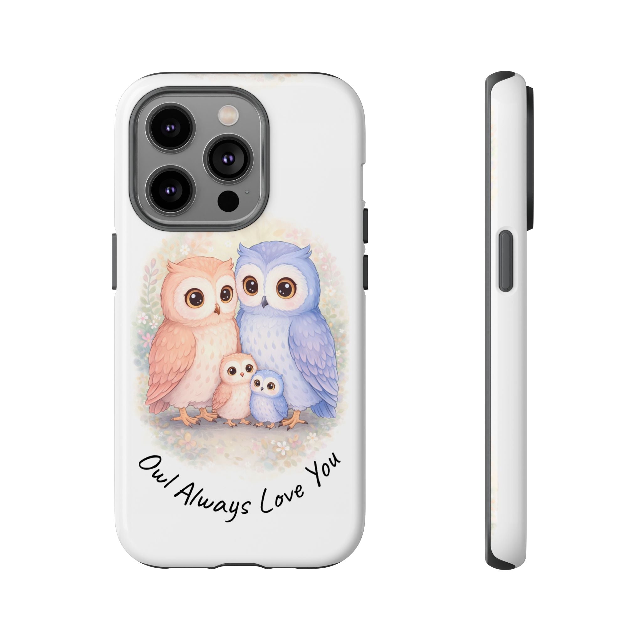 Owl Always Love You watercolor owl family Phone Case | Slim Dual-Layer Protective Case