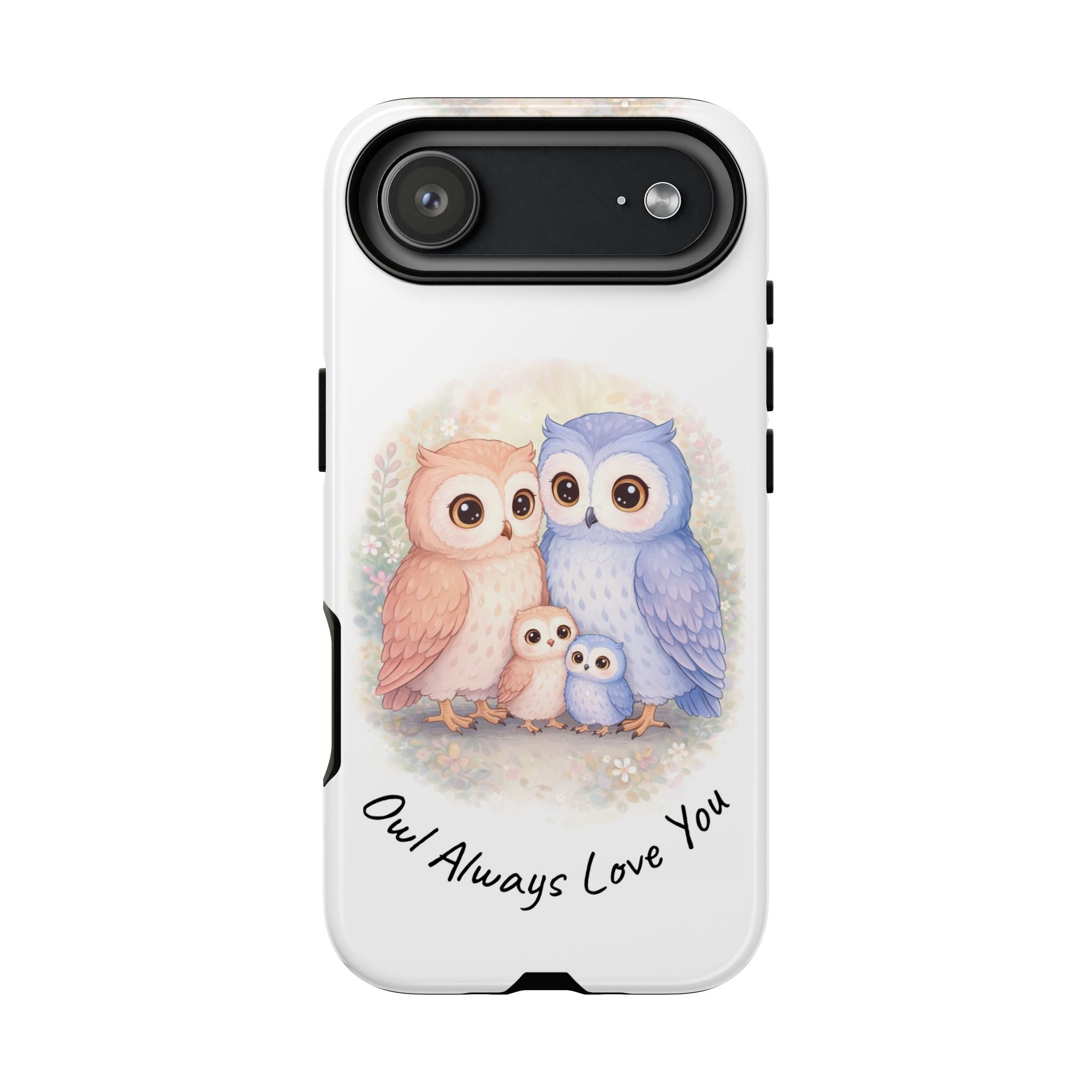 Owl Always Love You watercolor owl family Phone Case | Slim Dual-Layer Protective Case