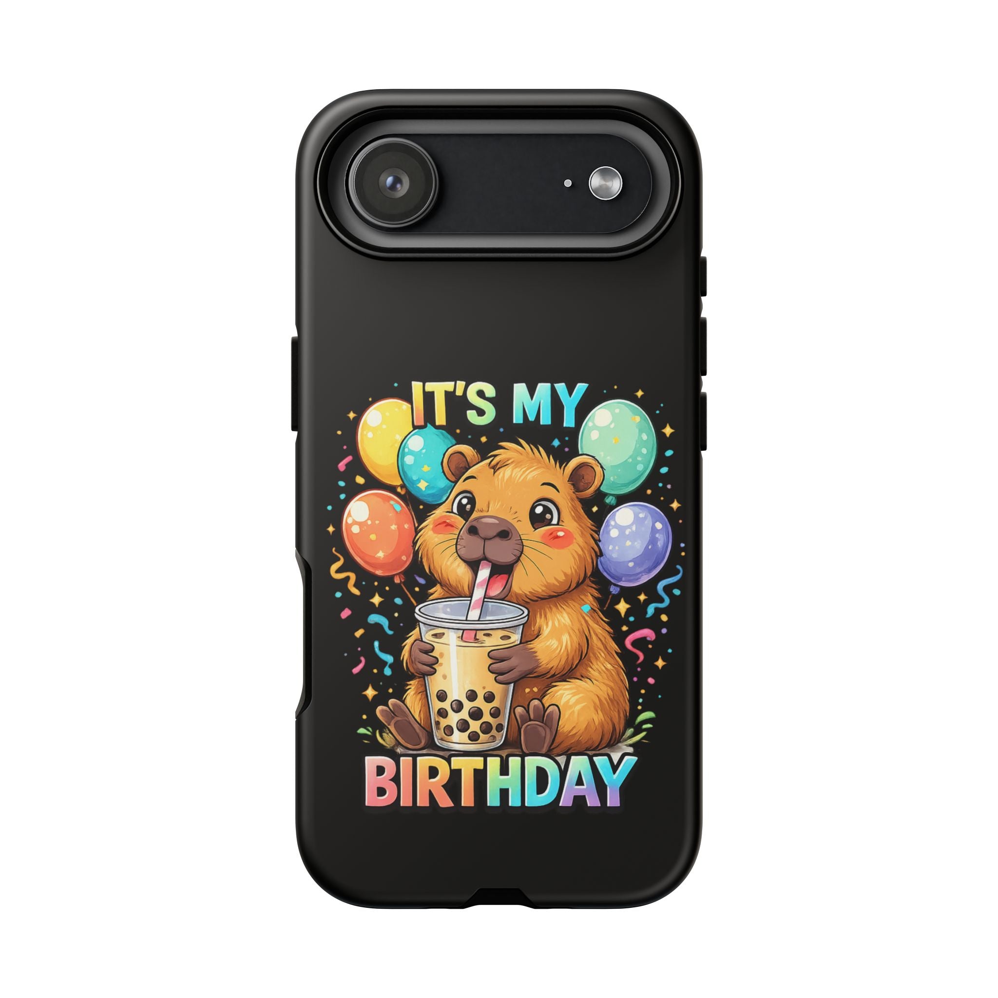 It is My Birthday Guinea Pig Bubble Tea Phone Case | Cute Birthday Phone Cover