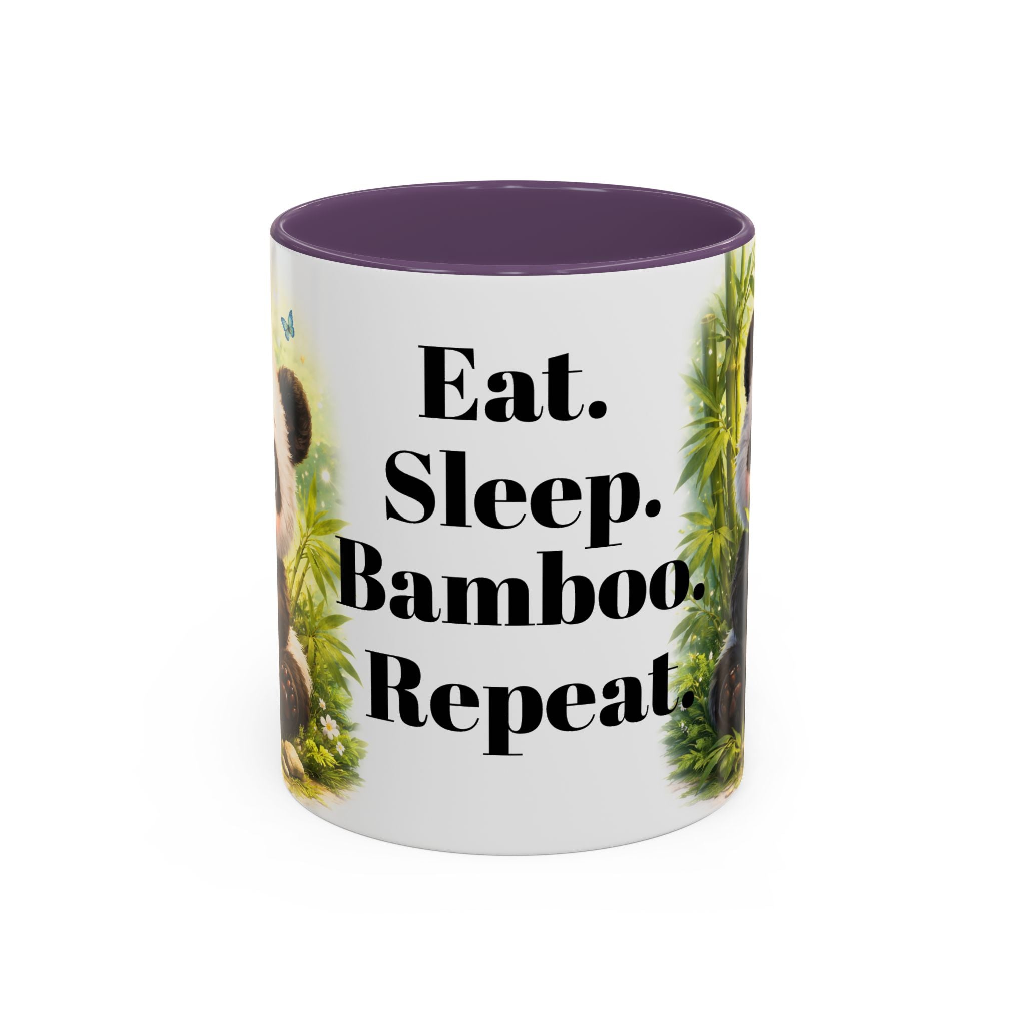 Eat. Sleep. Bamboo. Repeat. Mug | Panda Bamboo Coffee Mug