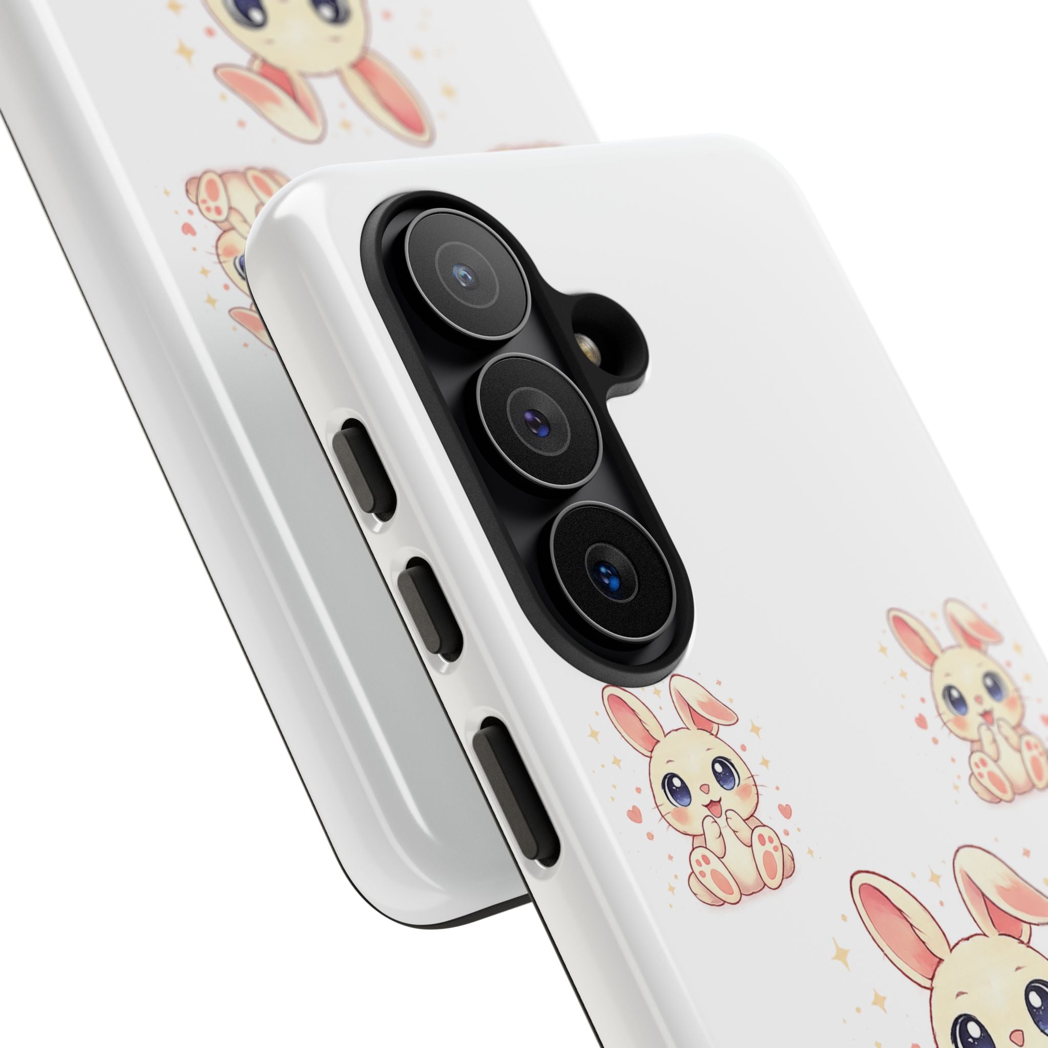 Cute Bunny Nursery Birth Announcement Phone Case | Personalized Name, Date & Time