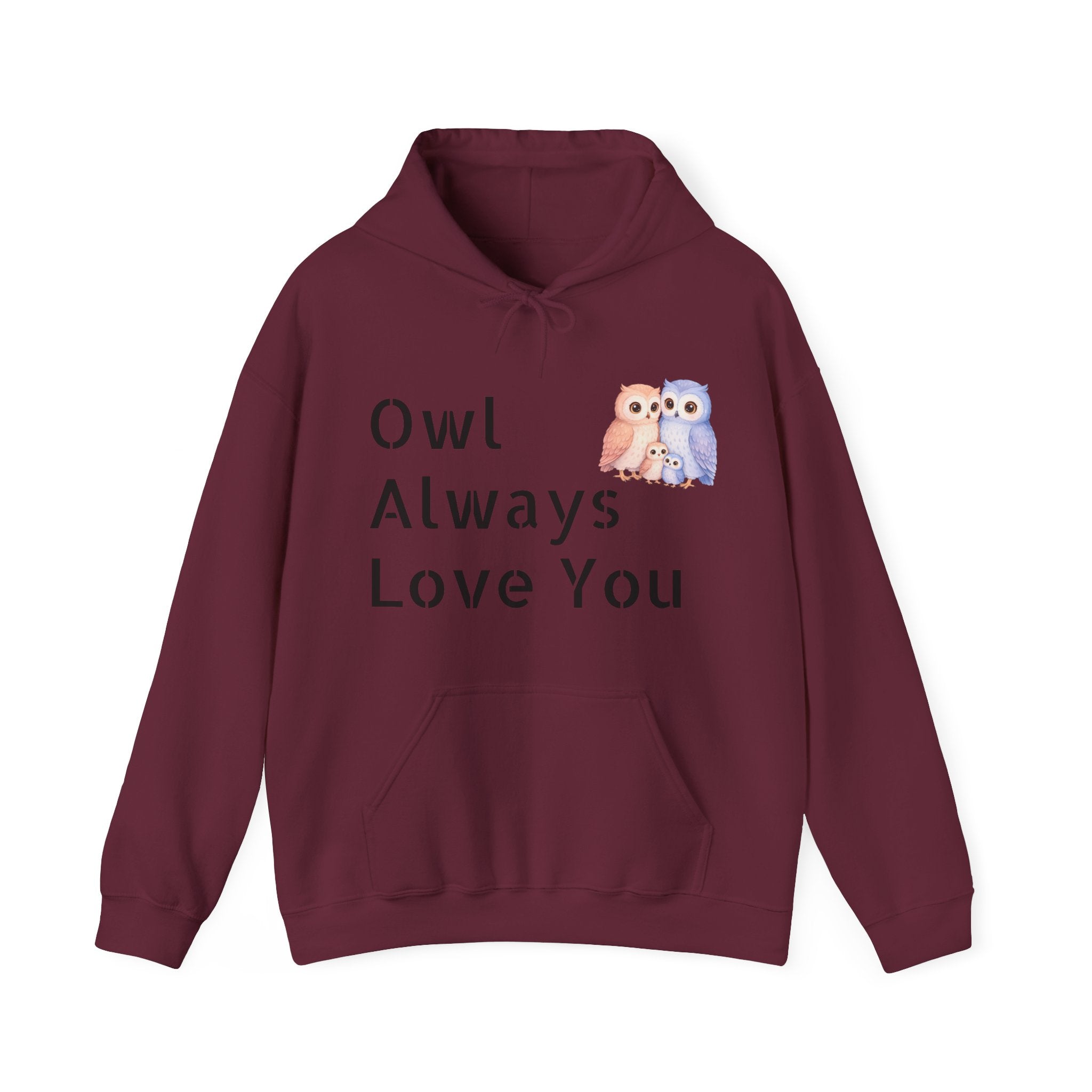 Watercolor Hand-Drawn Owl Hoodie | Sentimental Note, Cozy Pullover