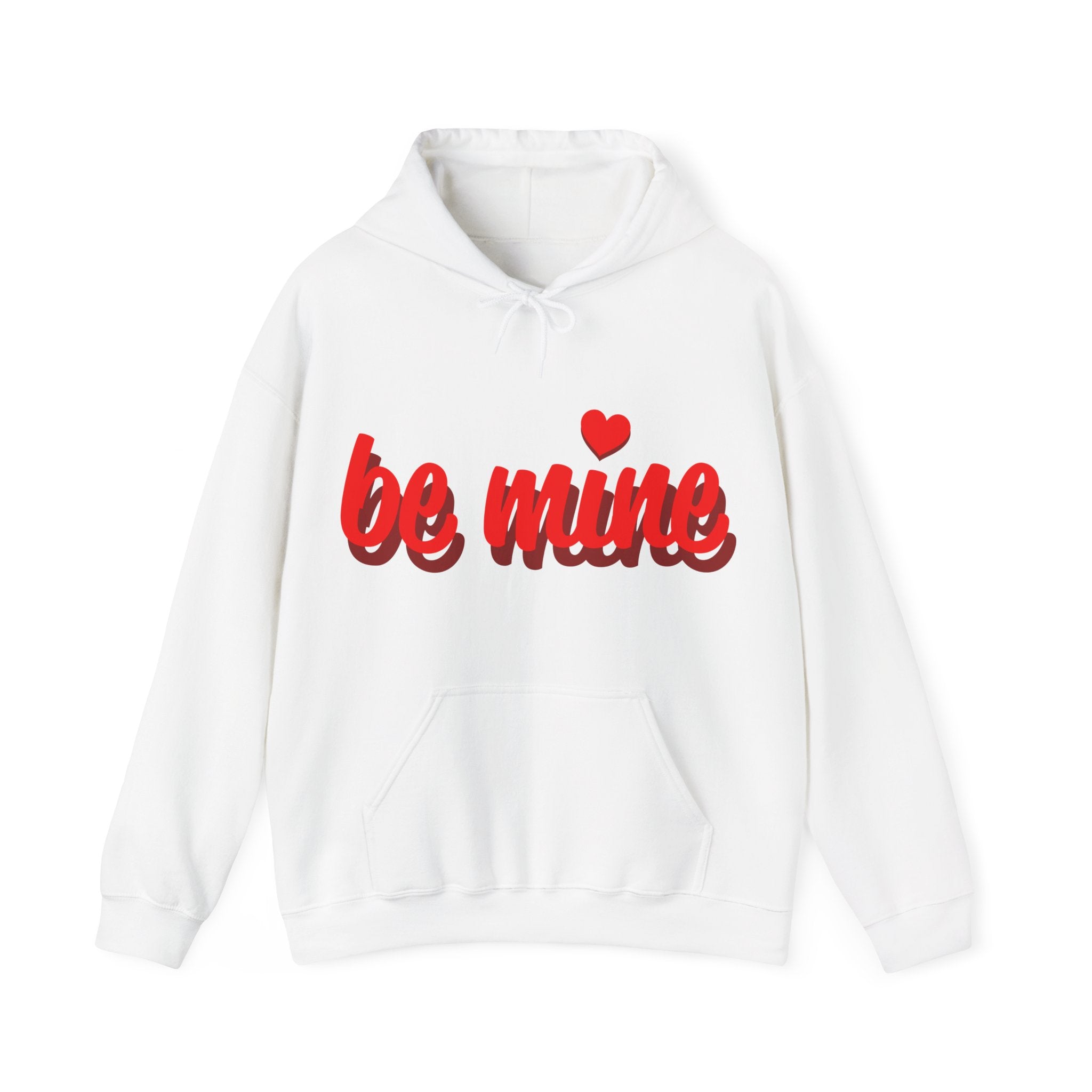Be Mine Script Hoodie | Pink Bunny Headphones Valentine Sweatshirt