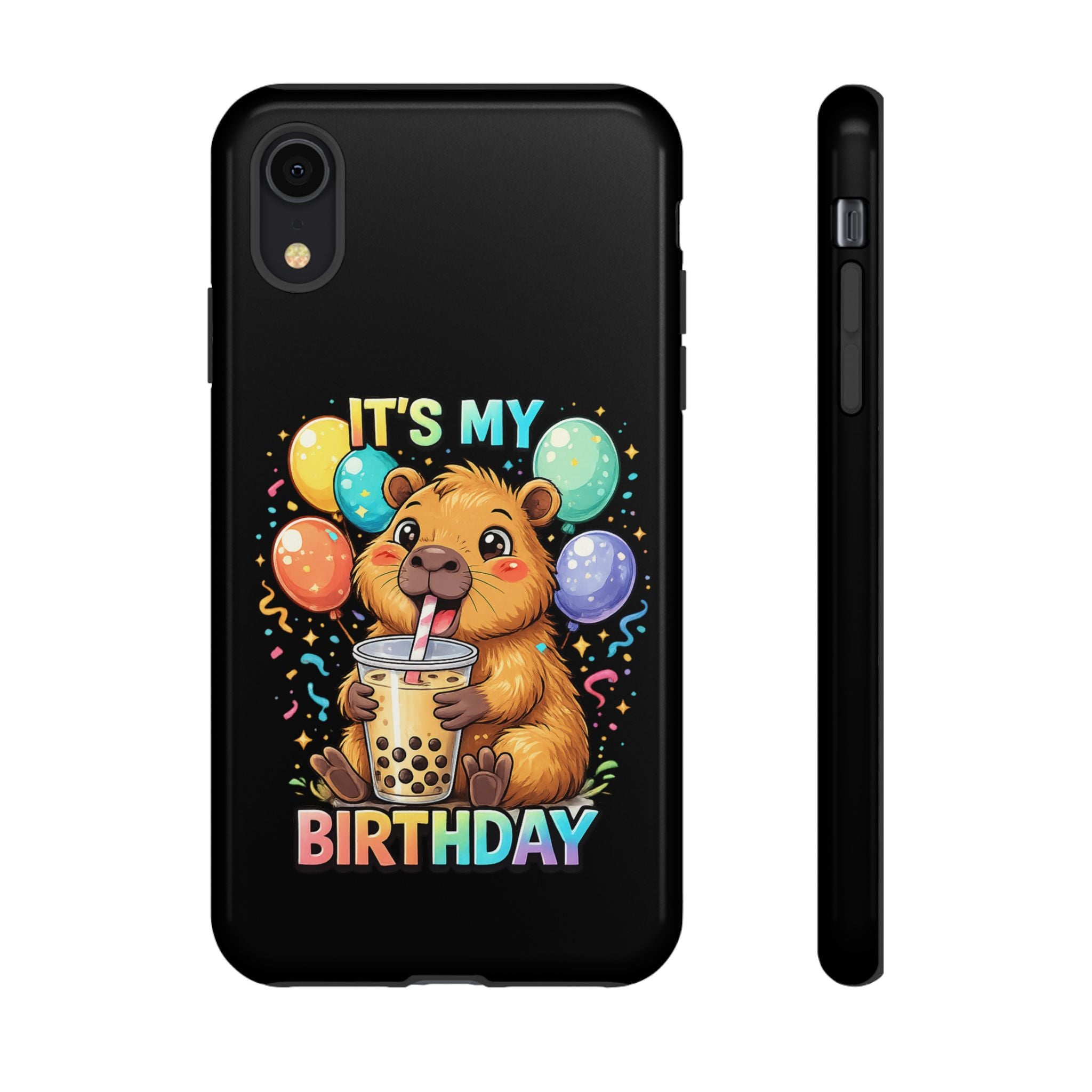 It is My Birthday Guinea Pig Bubble Tea Phone Case | Cute Birthday Phone Cover