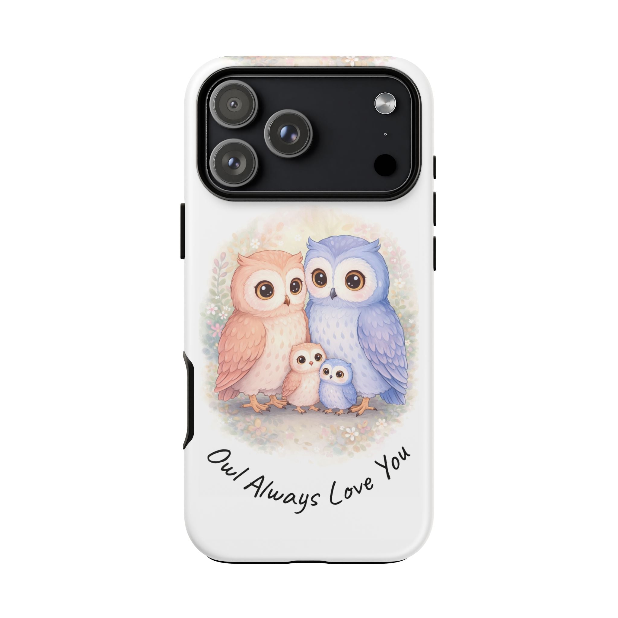 Owl Always Love You watercolor owl family Phone Case | Slim Dual-Layer Protective Case