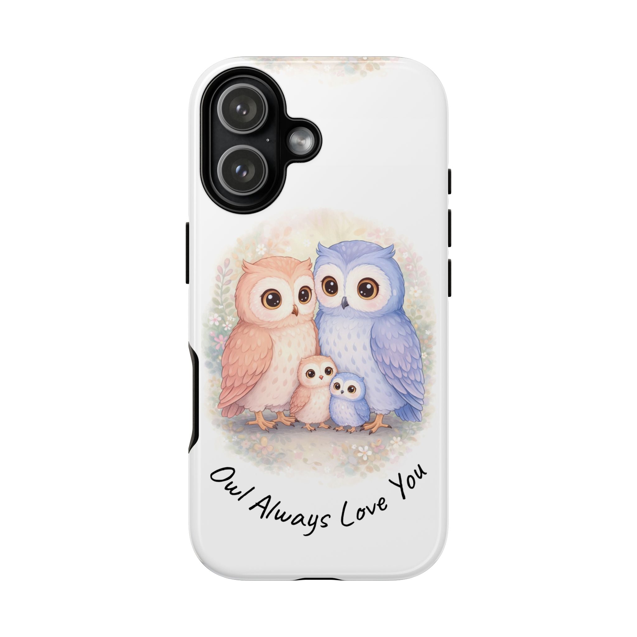 Owl Always Love You watercolor owl family Phone Case | Slim Dual-Layer Protective Case