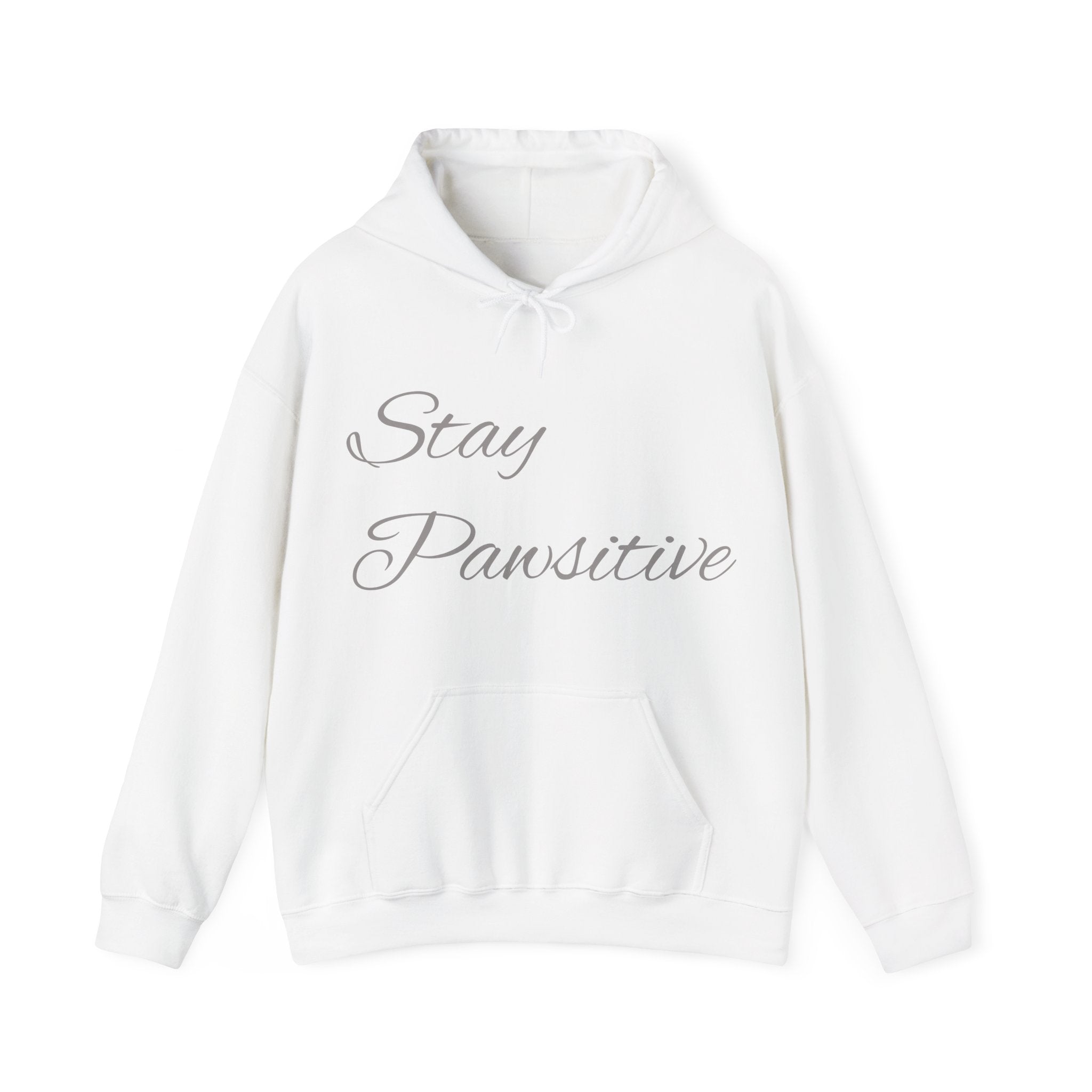 Stay Pawsitive Kitten Clouds Hoodie | Cute Pastel Cat Comfort Sweatshirt
