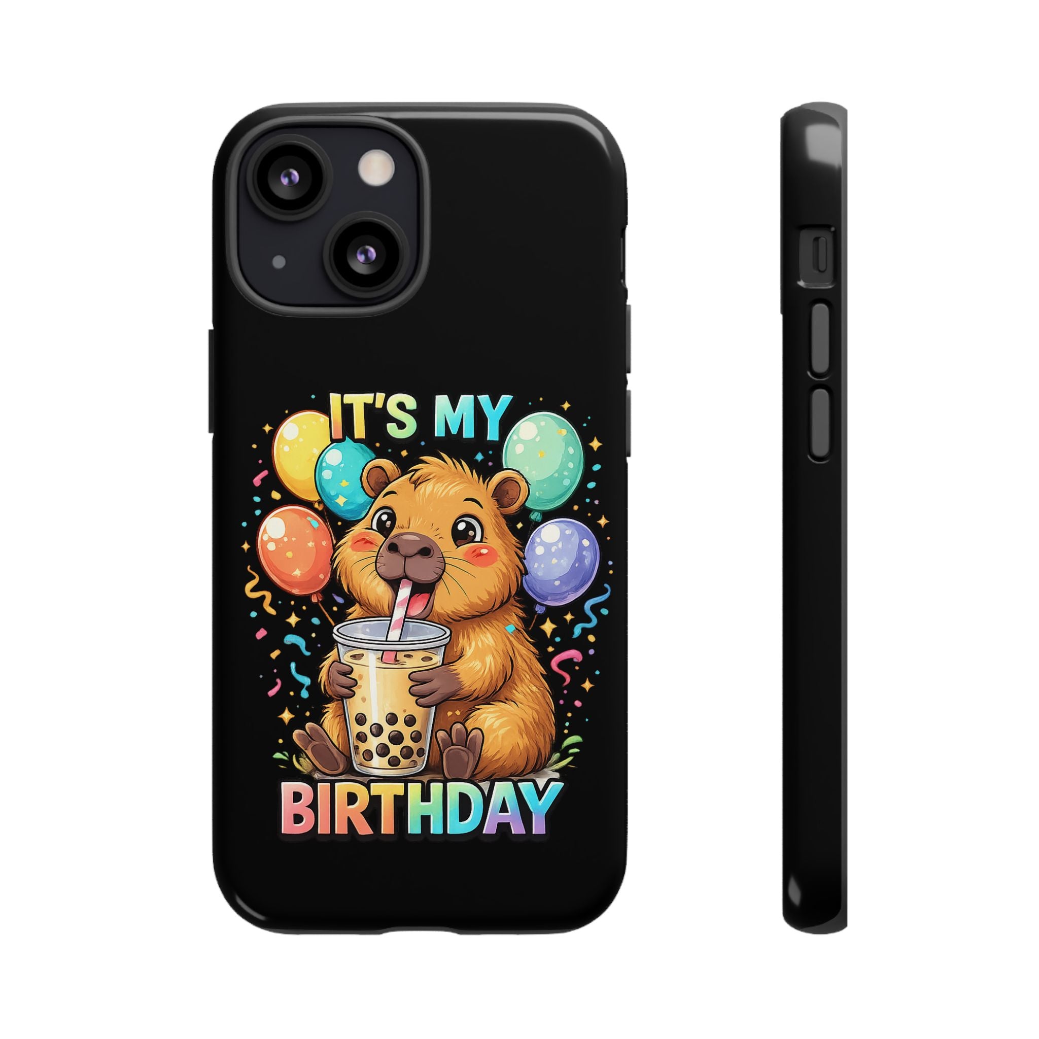 It is My Birthday Guinea Pig Bubble Tea Phone Case | Cute Birthday Phone Cover
