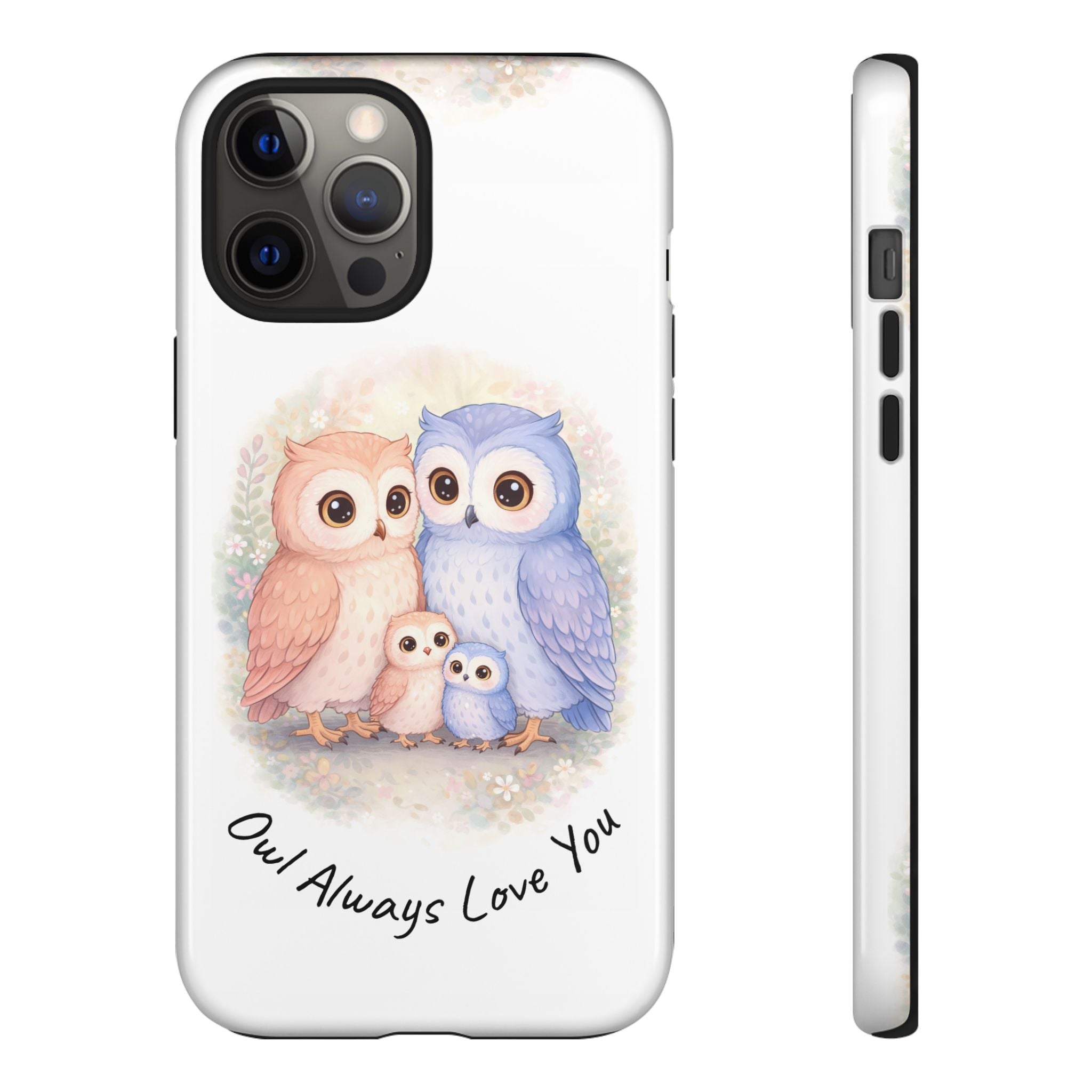 Owl Always Love You watercolor owl family Phone Case | Slim Dual-Layer Protective Case