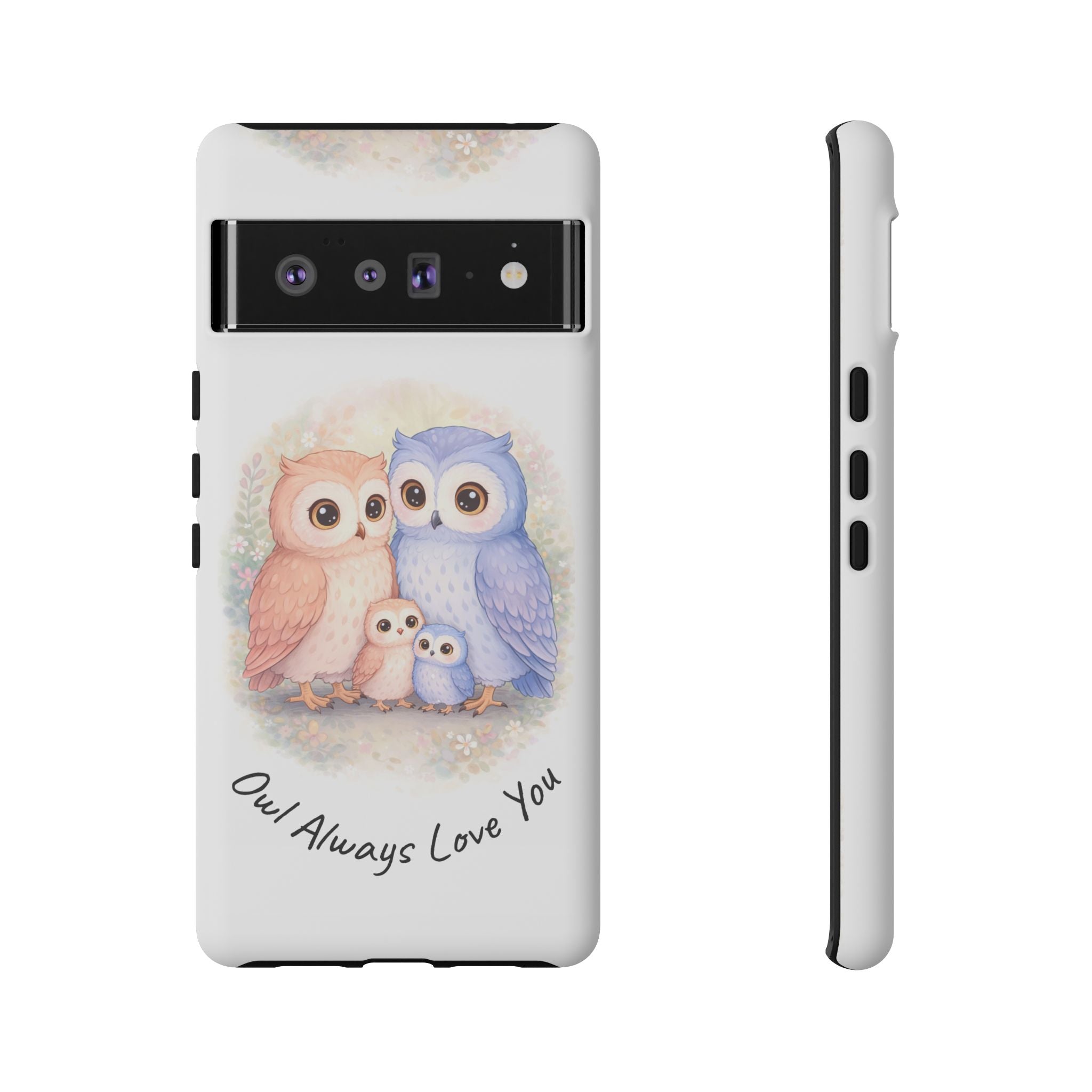 Owl Always Love You watercolor owl family Phone Case | Slim Dual-Layer Protective Case