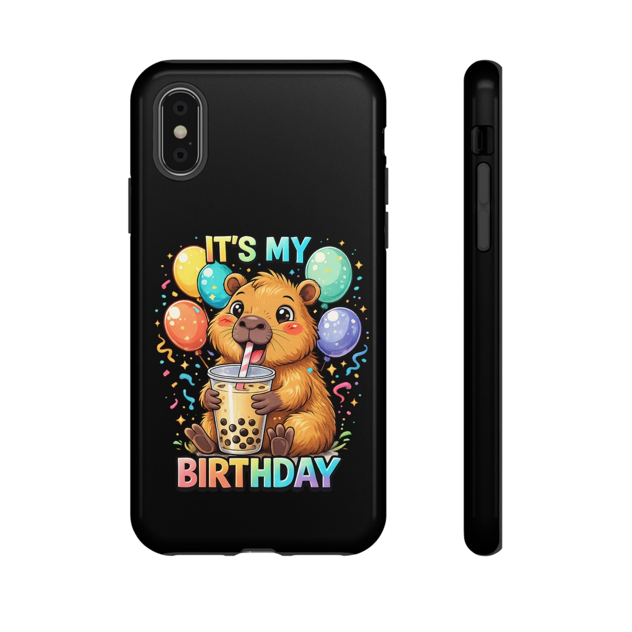 It is My Birthday Guinea Pig Bubble Tea Phone Case | Cute Birthday Phone Cover