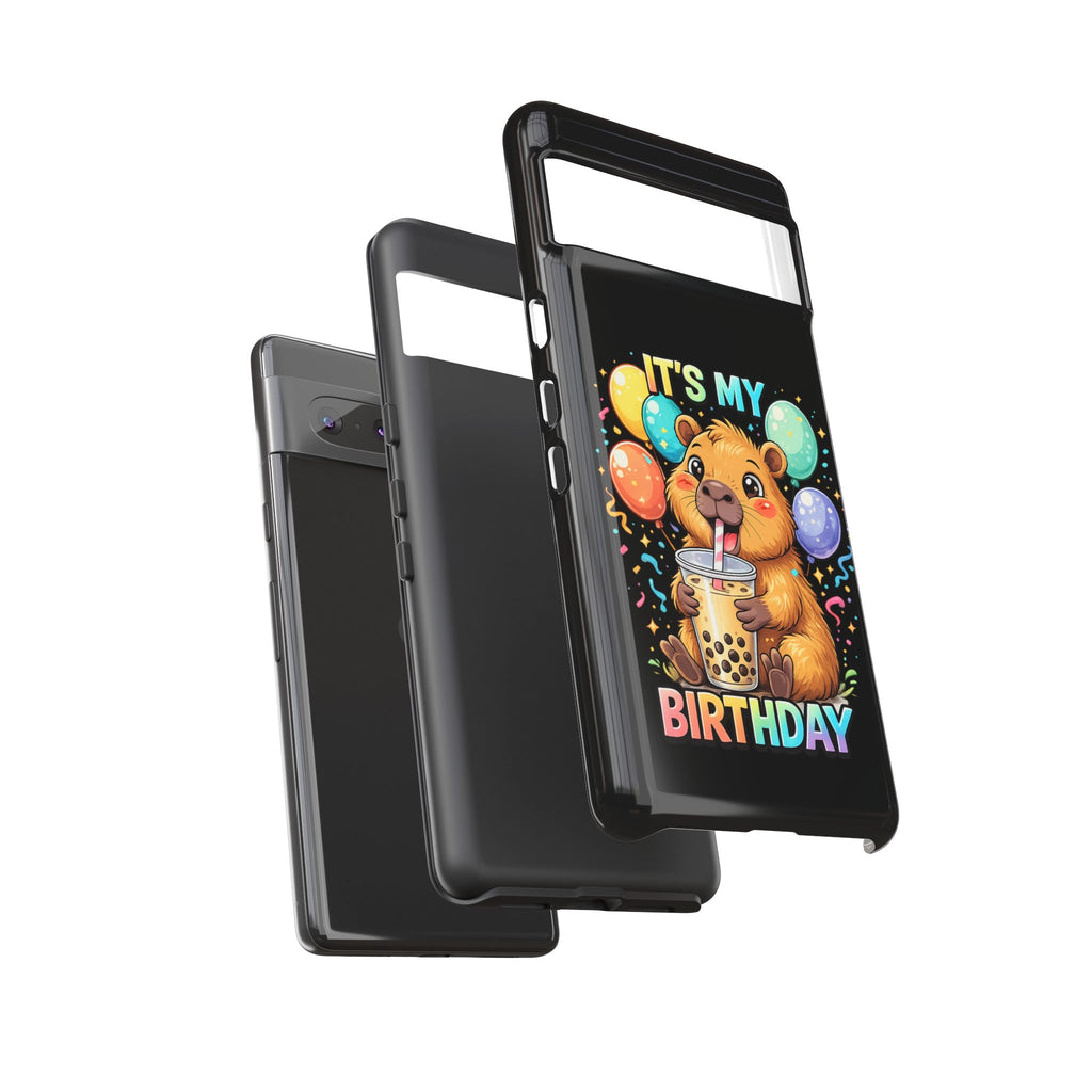It is My Birthday Guinea Pig Bubble Tea Phone Case | Cute Birthday Phone Cover