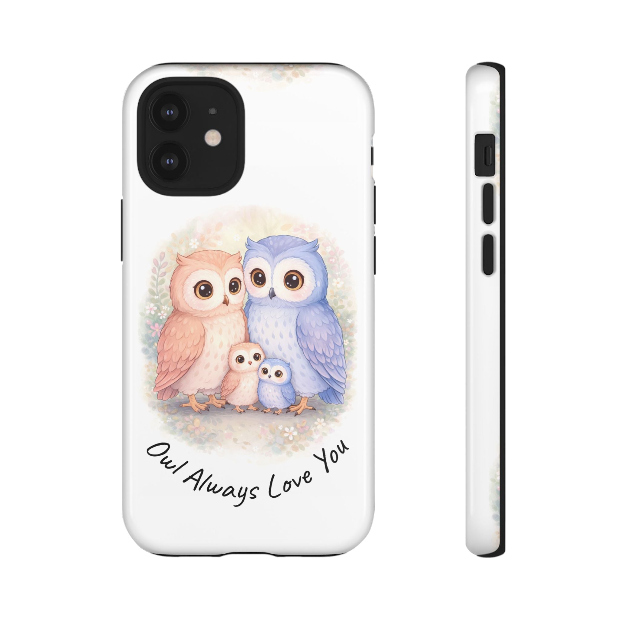 Owl Always Love You watercolor owl family Phone Case | Slim Dual-Layer Protective Case