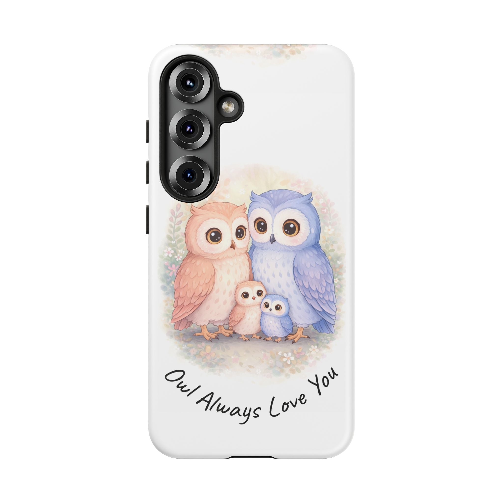 Owl Always Love You watercolor owl family Phone Case | Slim Dual-Layer Protective Case