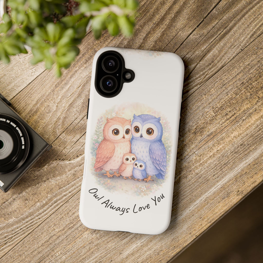 Owl Always Love You watercolor owl family Phone Case | Slim Dual-Layer Protective Case