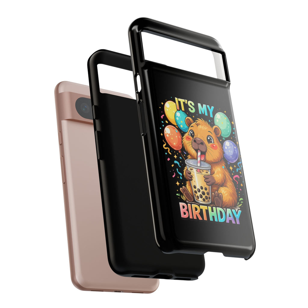 It is My Birthday Guinea Pig Bubble Tea Phone Case | Cute Birthday Phone Cover