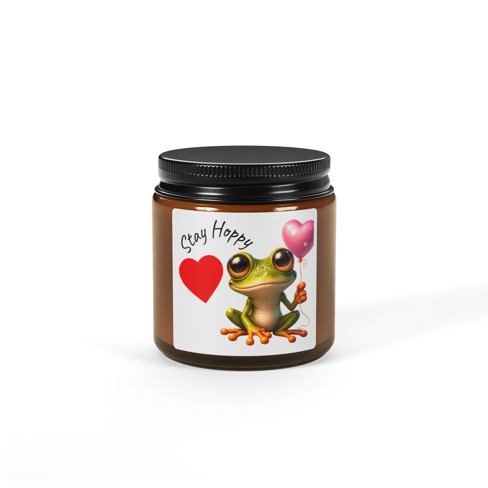 Amber Jar Soy Candle — Cozy Frog Label | Cinnamon Vanilla, Lavender, Passionfruit & Unscented