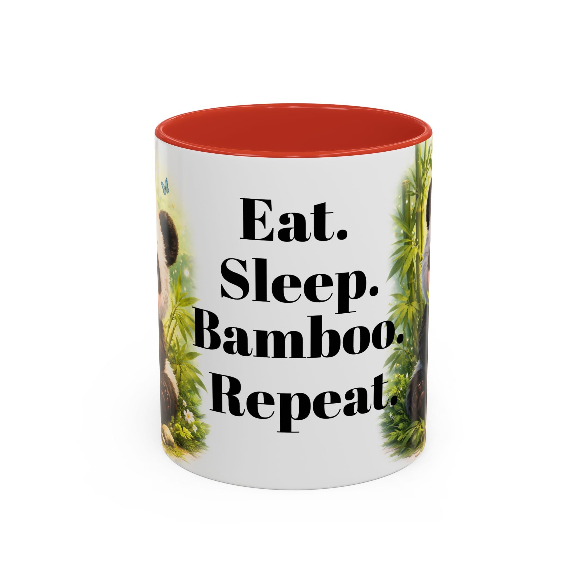 Eat. Sleep. Bamboo. Repeat. Mug | Panda Bamboo Coffee Mug