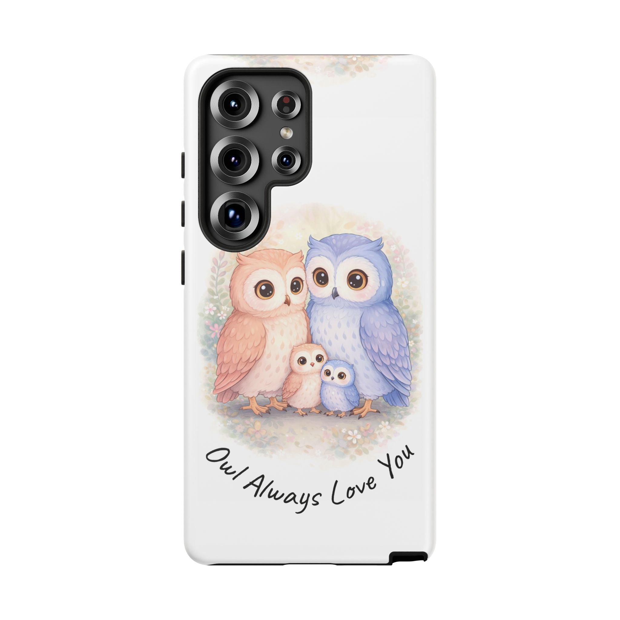 Owl Always Love You watercolor owl family Phone Case | Slim Dual-Layer Protective Case
