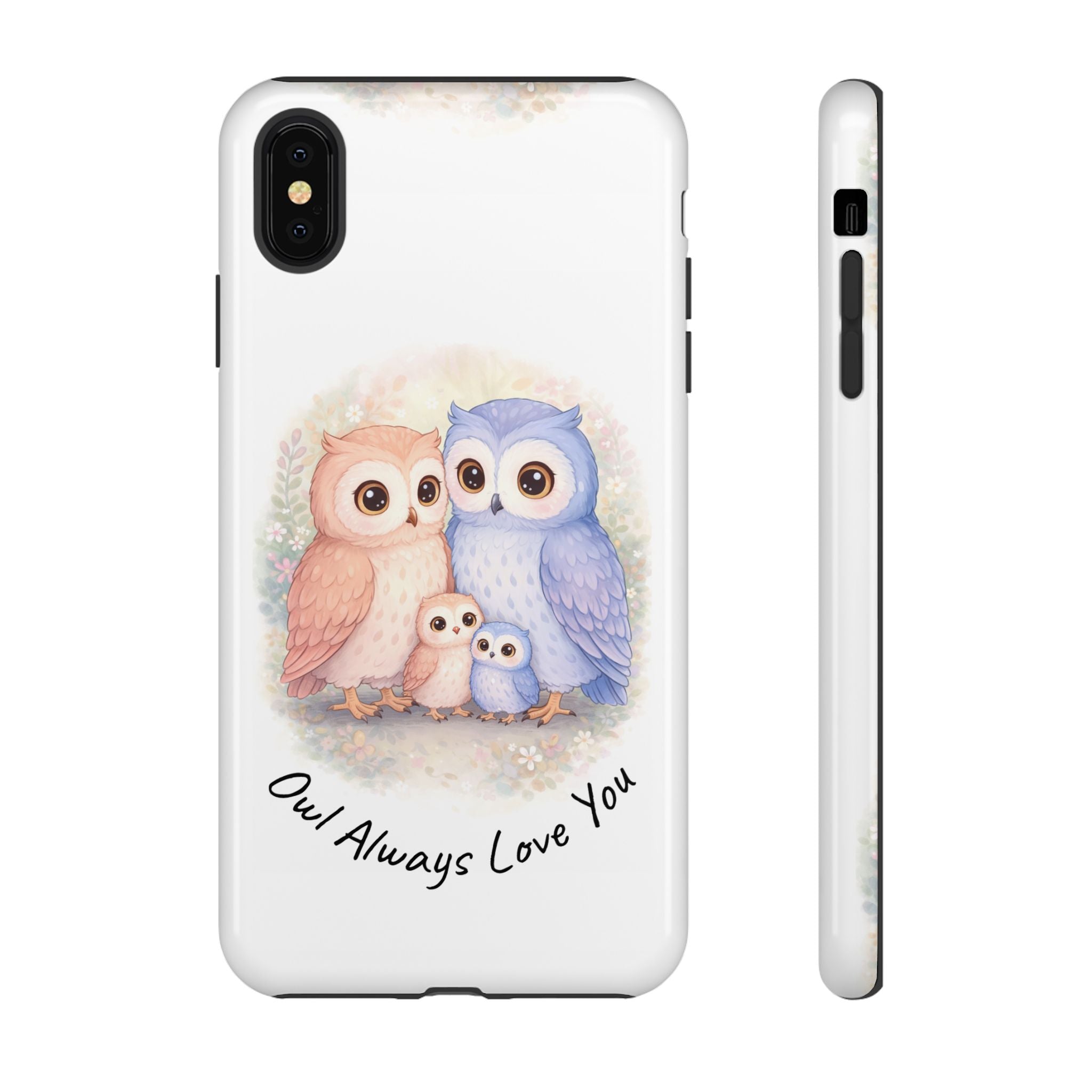 Owl Always Love You watercolor owl family Phone Case | Slim Dual-Layer Protective Case
