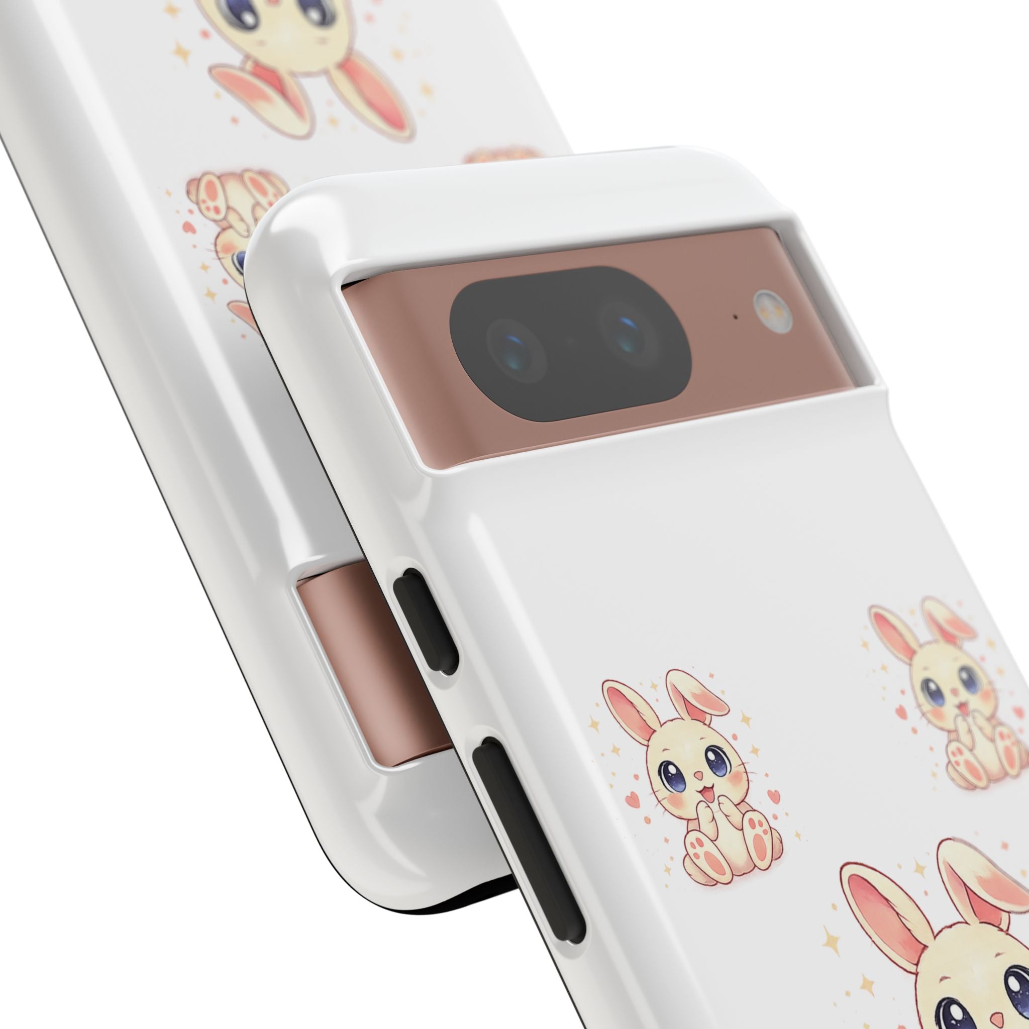 Cute Bunny Nursery Birth Announcement Phone Case | Personalized Name, Date & Time