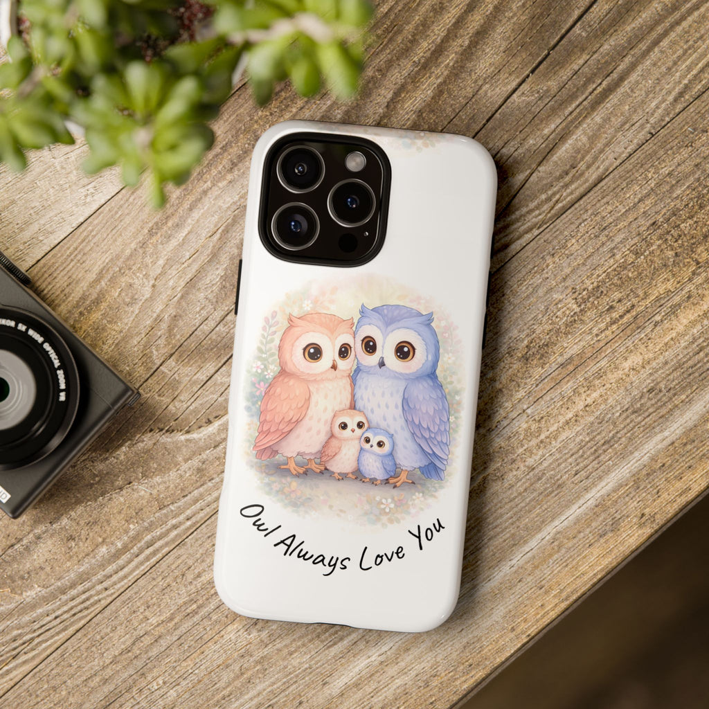 Owl Always Love You watercolor owl family Phone Case | Slim Dual-Layer Protective Case