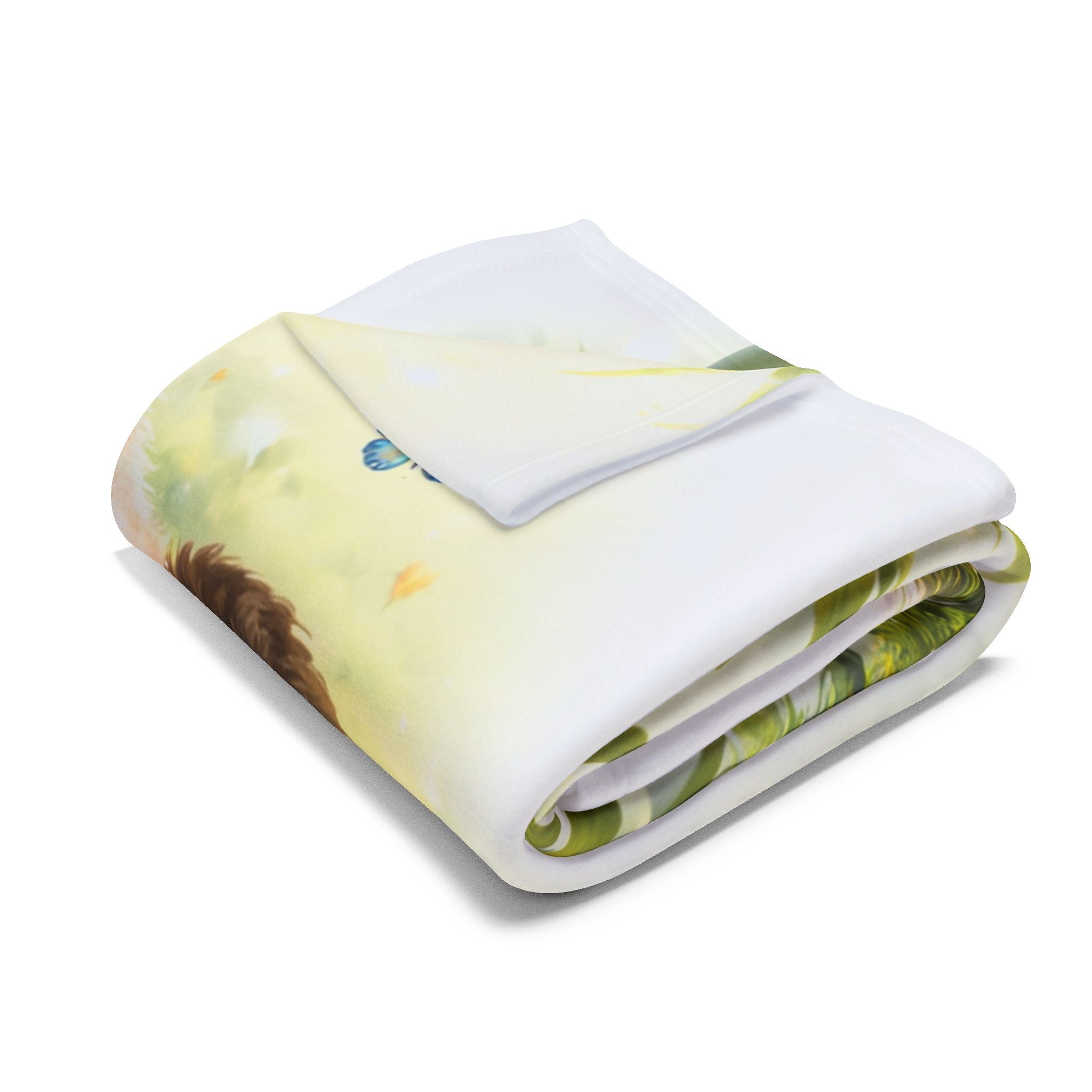 Baby Panda Bamboo Illustration Arctic Fleece Blanket | Cute Wildlife Cozy Throw