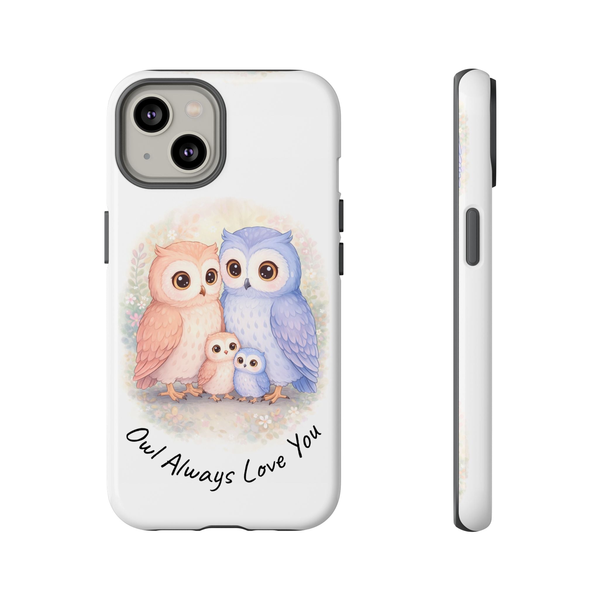 Owl Always Love You watercolor owl family Phone Case | Slim Dual-Layer Protective Case