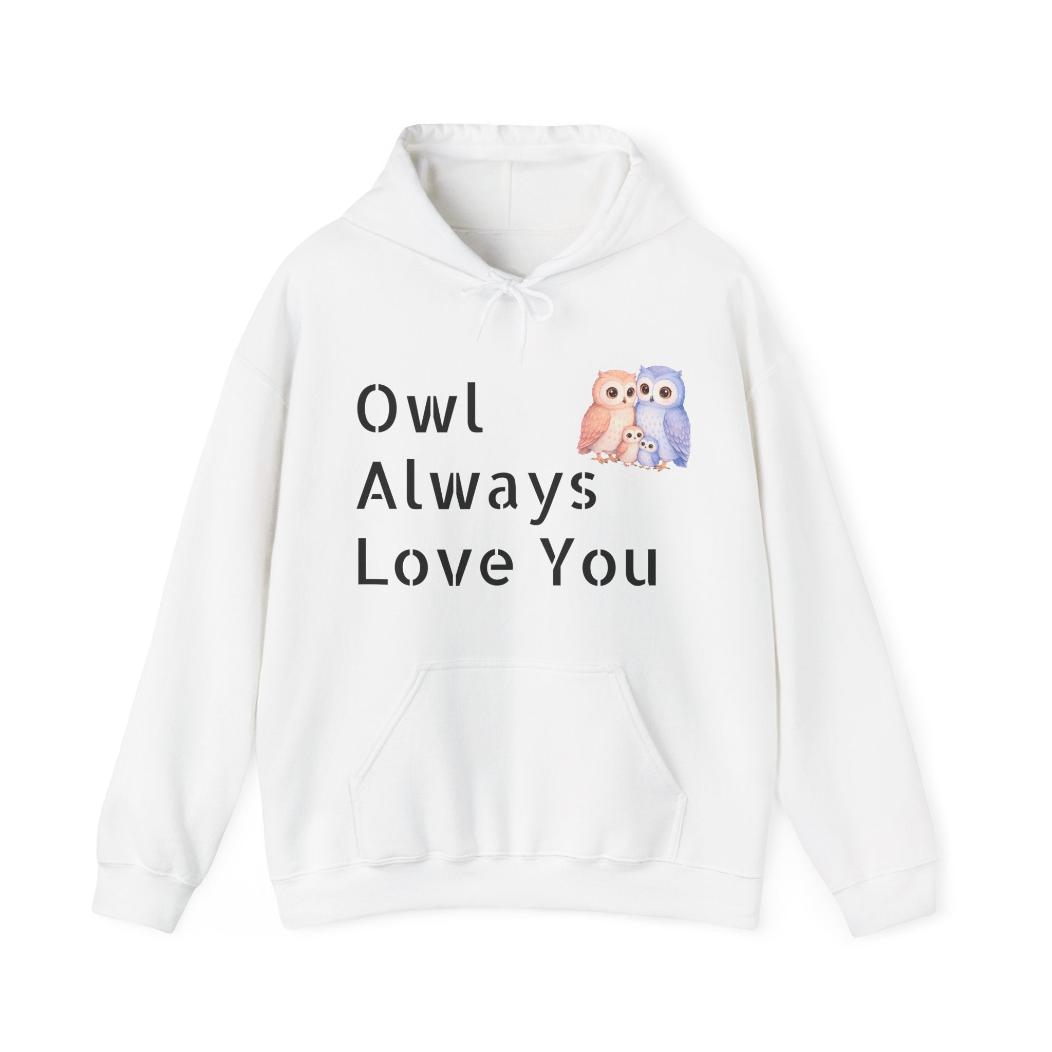 Watercolor Hand-Drawn Owl Hoodie | Sentimental Note, Cozy Pullover