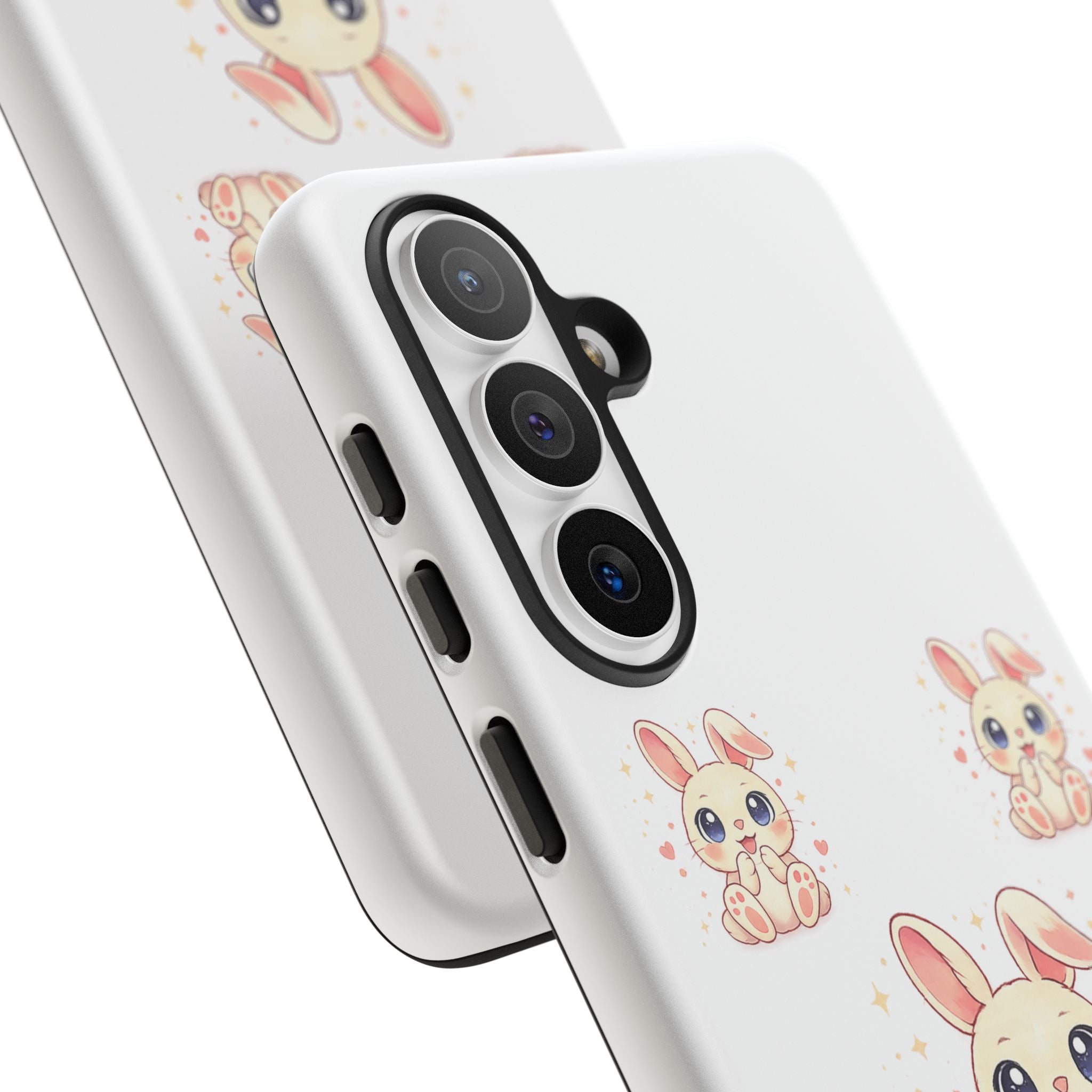 Cute Bunny Nursery Birth Announcement Phone Case | Personalized Name, Date & Time