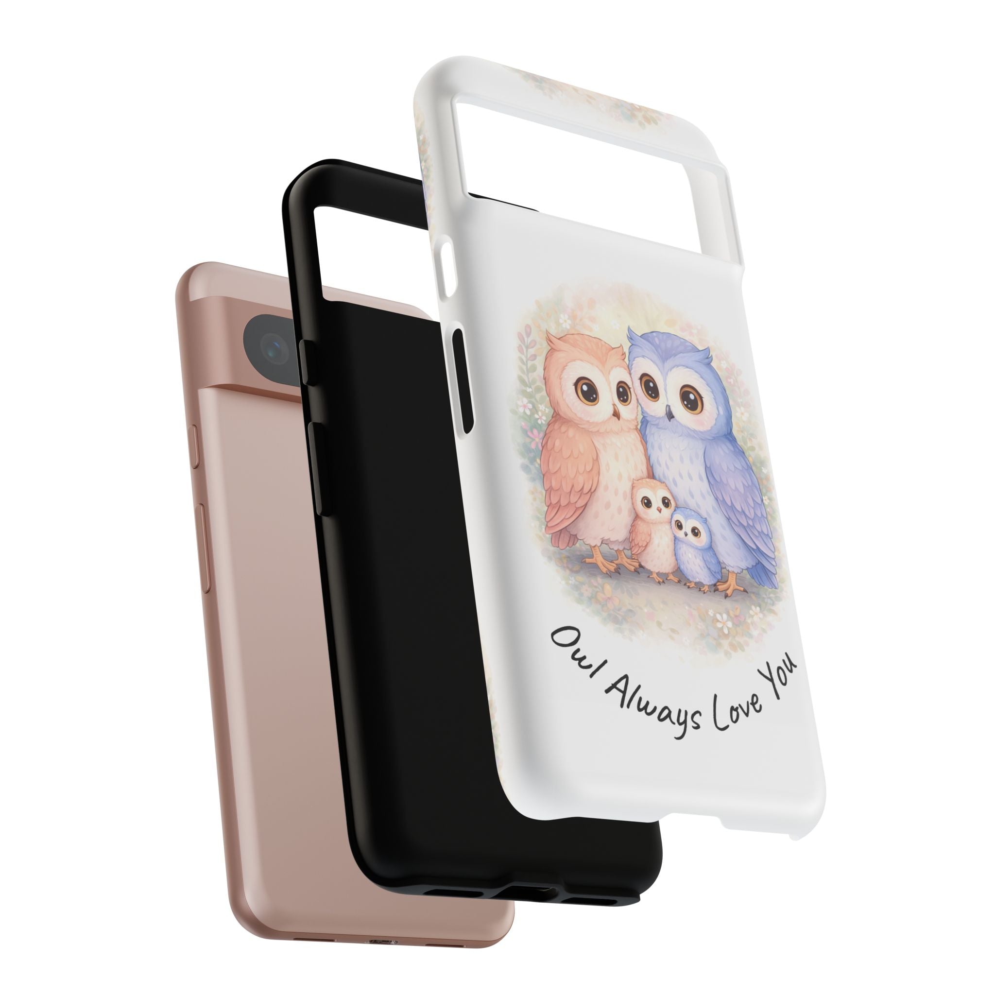 Owl Always Love You watercolor owl family Phone Case | Slim Dual-Layer Protective Case