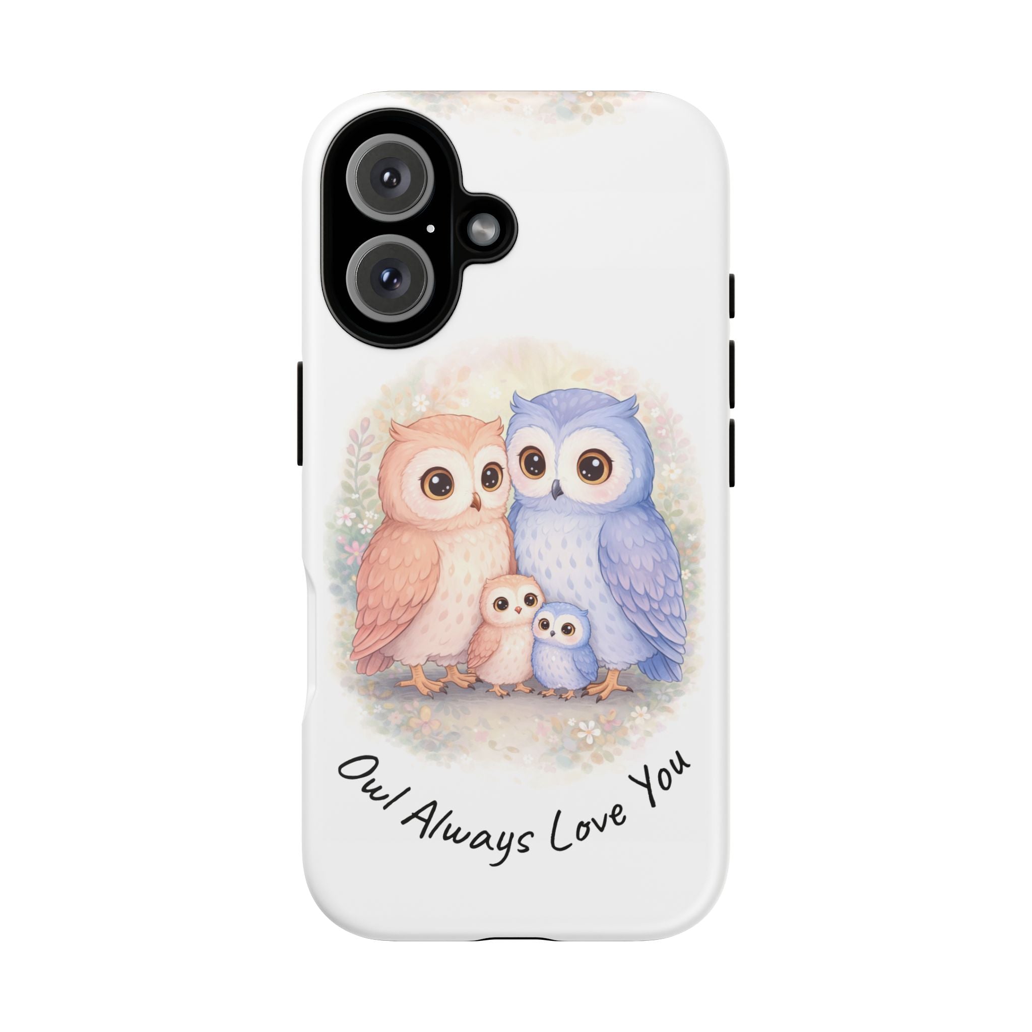 Owl Always Love You watercolor owl family Phone Case | Slim Dual-Layer Protective Case