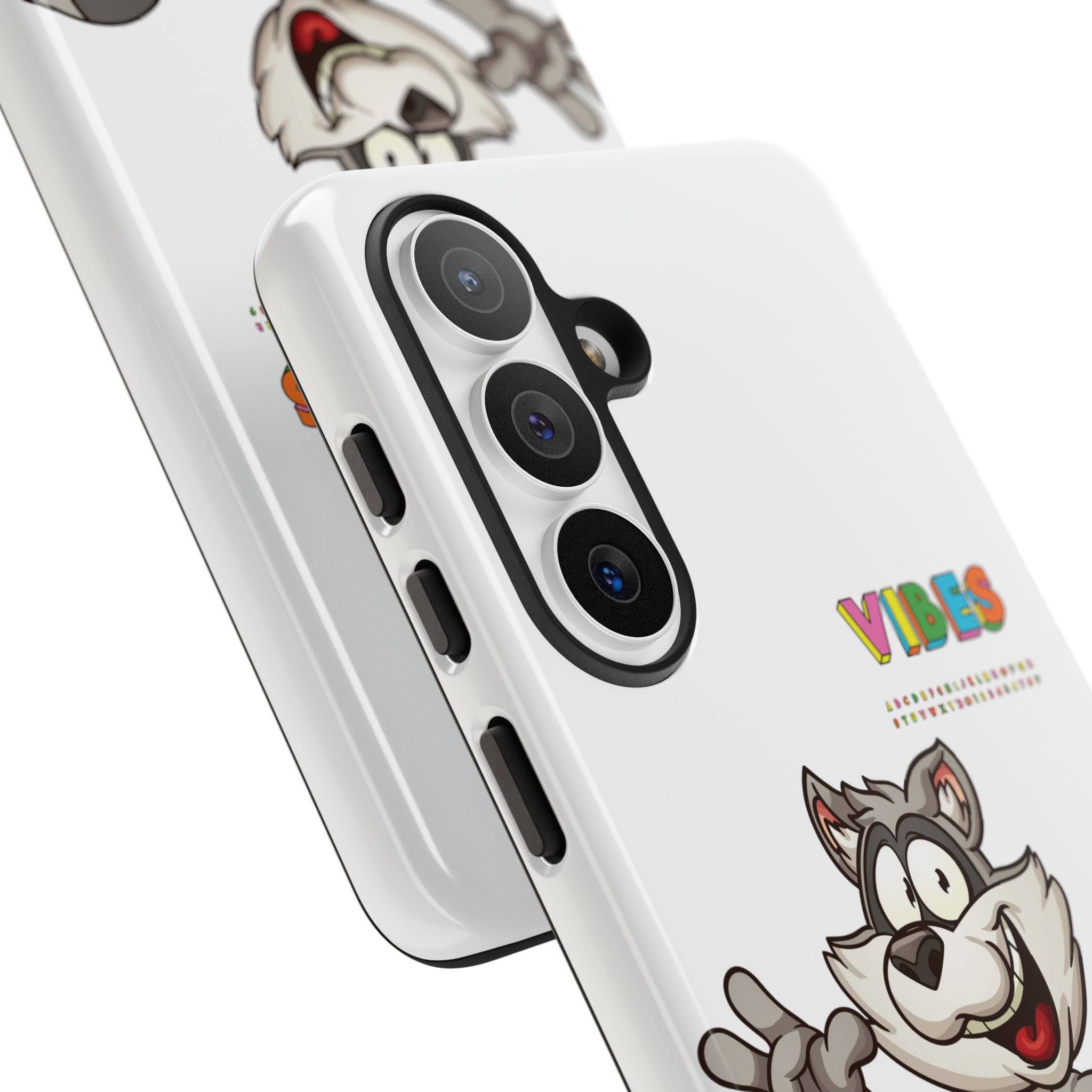 Smiling Raccoon VIBES Phone Case | Slim Dual-Layer Protective Case