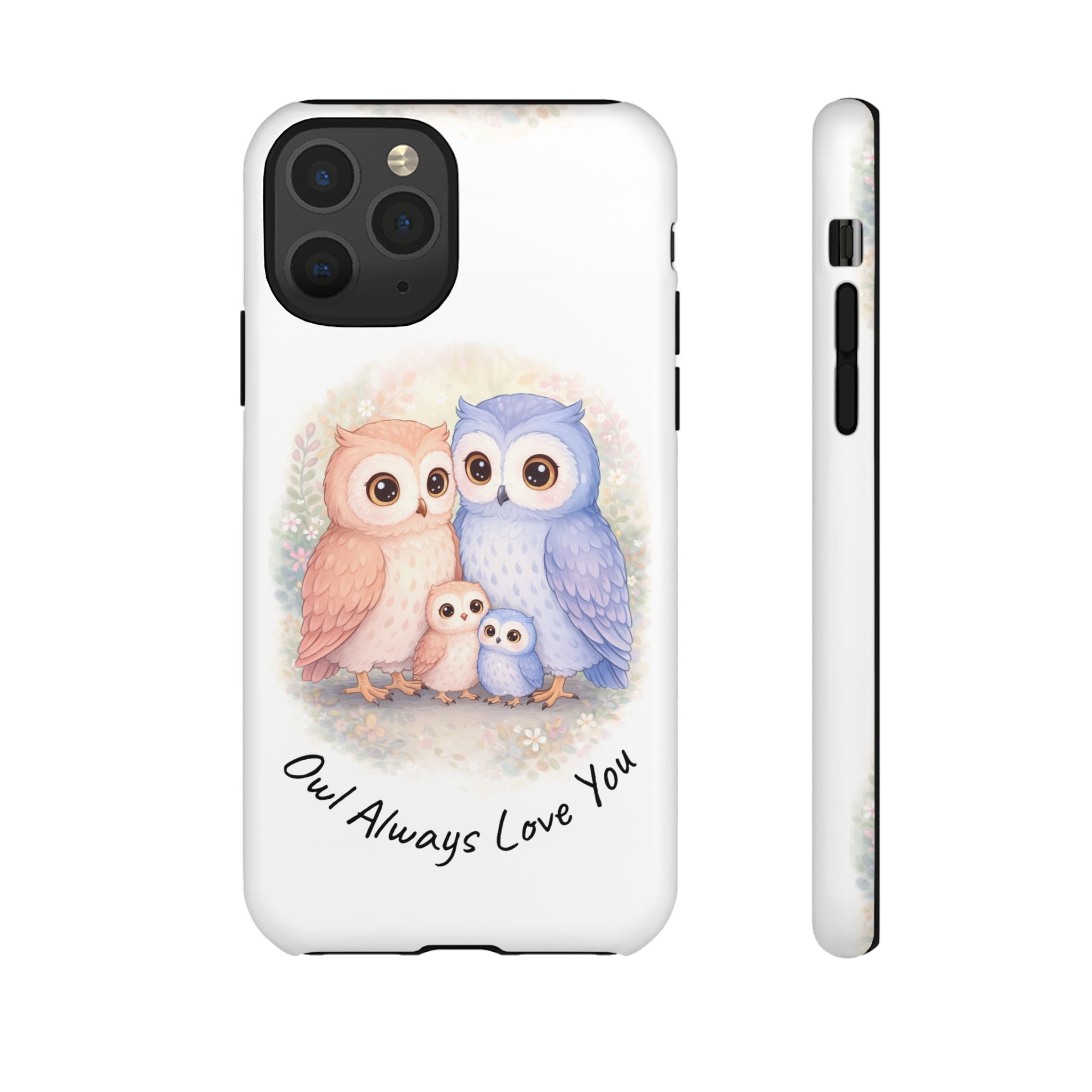 Owl Always Love You watercolor owl family Phone Case | Slim Dual-Layer Protective Case