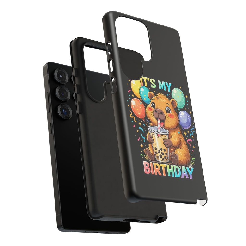 It is My Birthday Guinea Pig Bubble Tea Phone Case | Cute Birthday Phone Cover