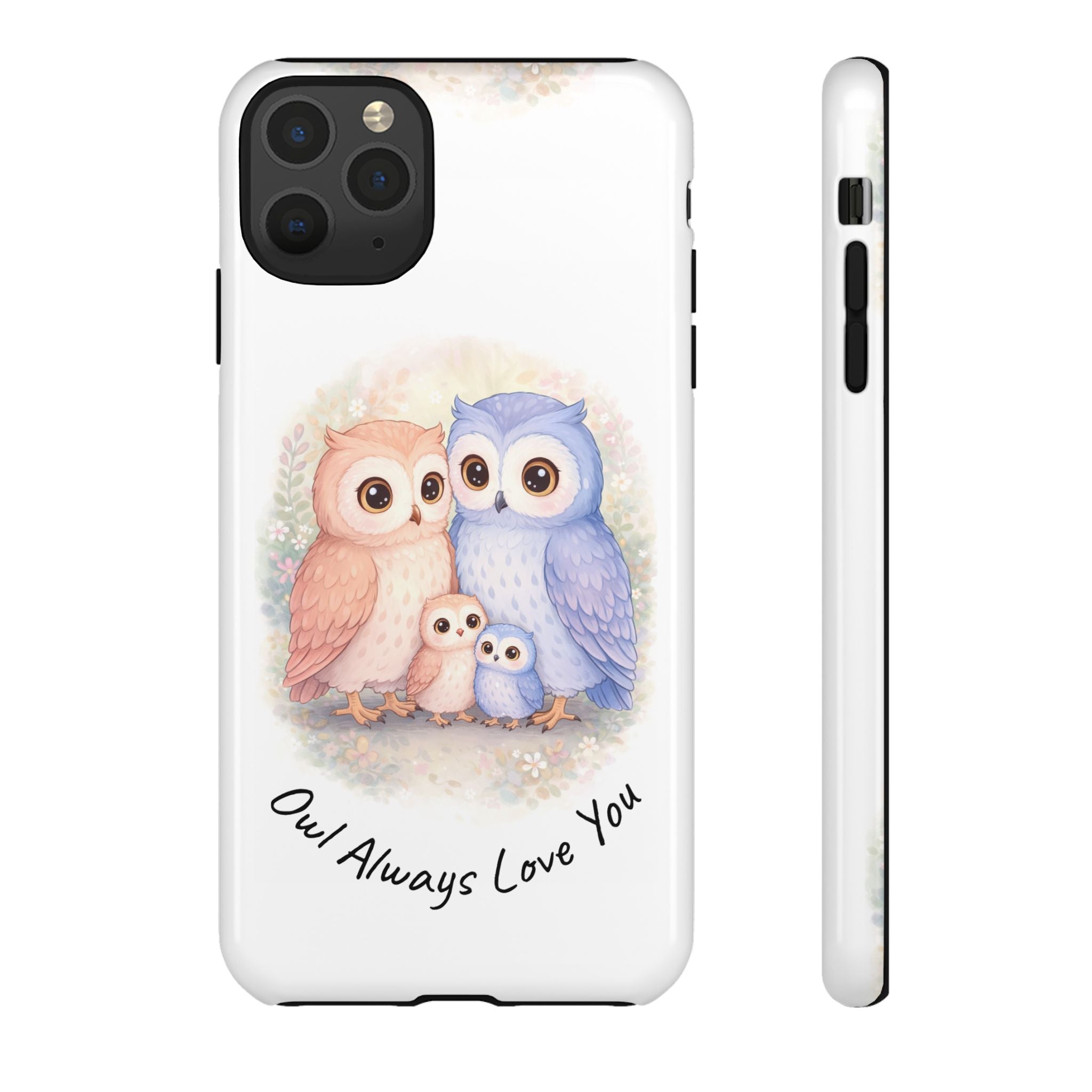Owl Always Love You watercolor owl family Phone Case | Slim Dual-Layer Protective Case
