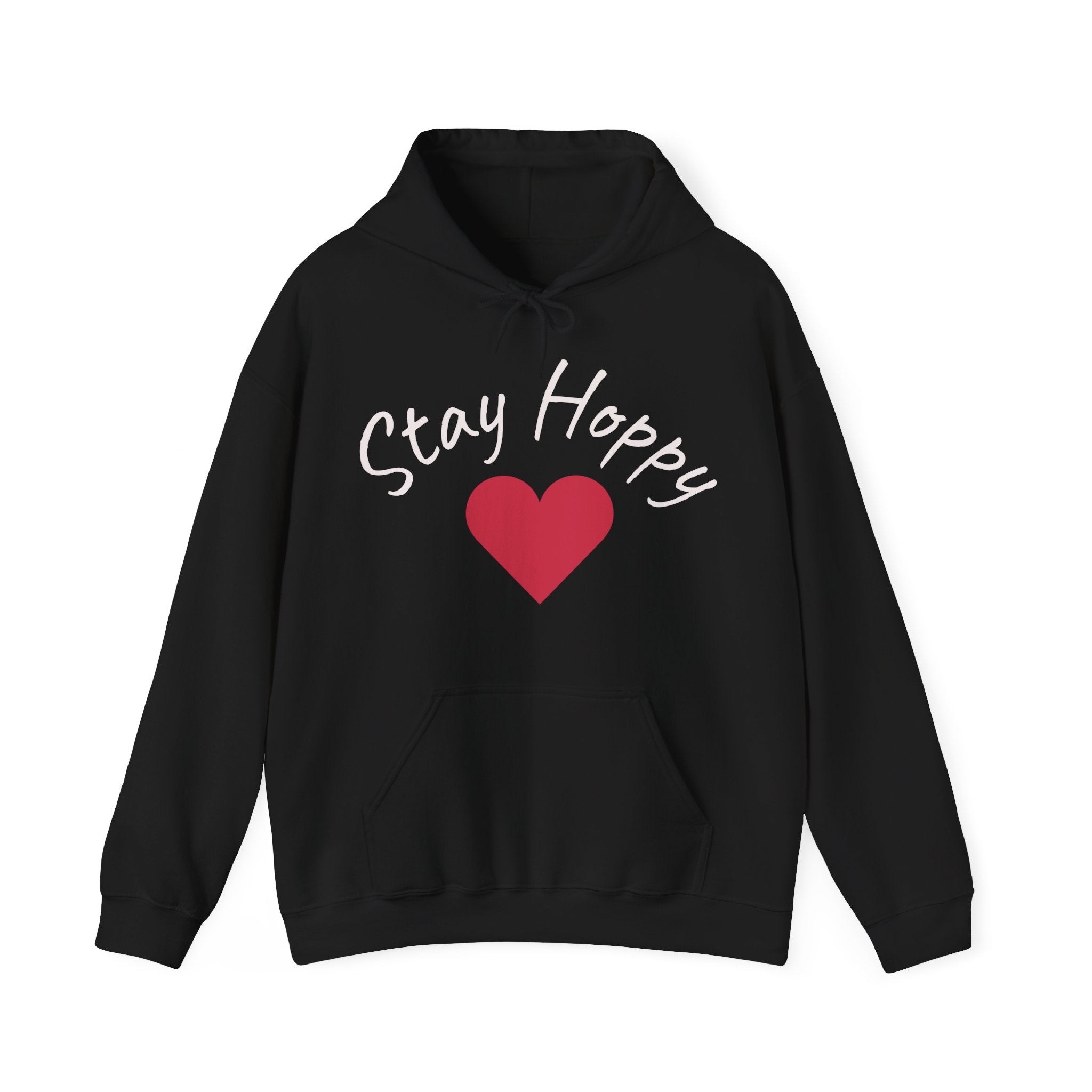 Stay Hoppy Frog Hoodie — Cozy Sweatshirt with Heart Balloon