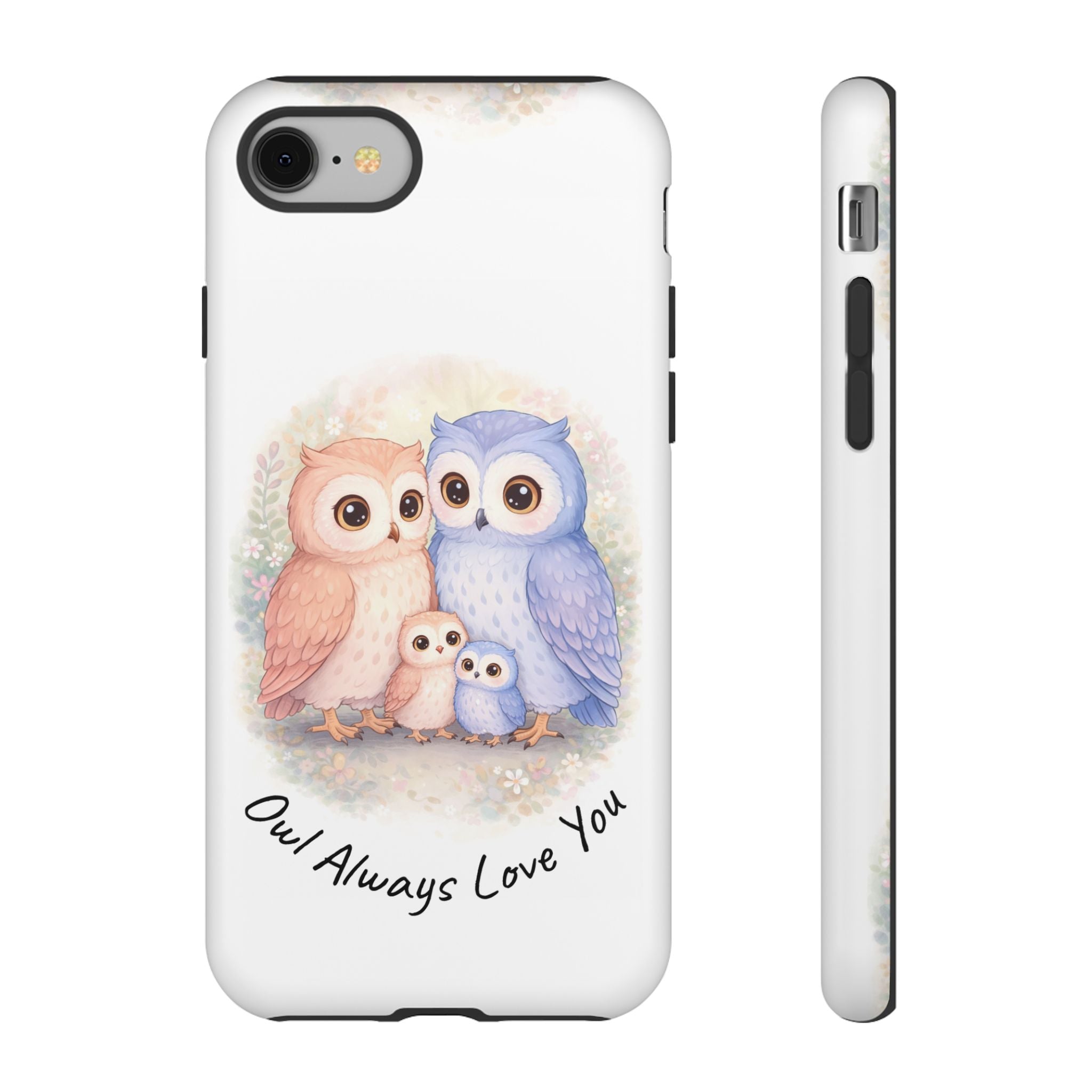 Owl Always Love You watercolor owl family Phone Case | Slim Dual-Layer Protective Case